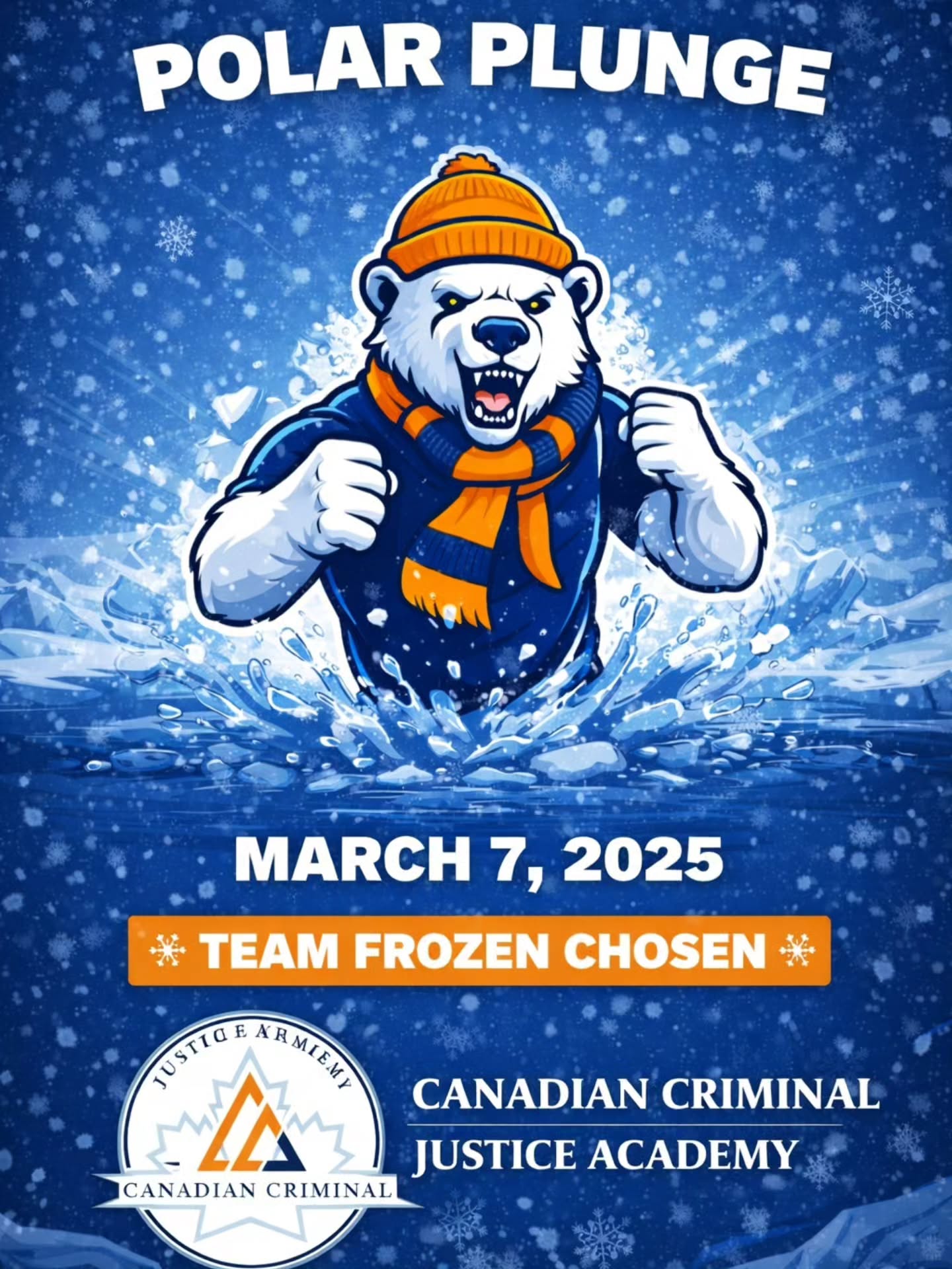 A few days until we join the Law Enforcement Torch Run Polar Plunge to raise money for Special Olympics! 🧊 That means you only have a few days to join us 😁. The weather will be in the double digits on March 7th, so no excuses. See you there! 😉
#polarplunge #specialolympics #lawenforcement