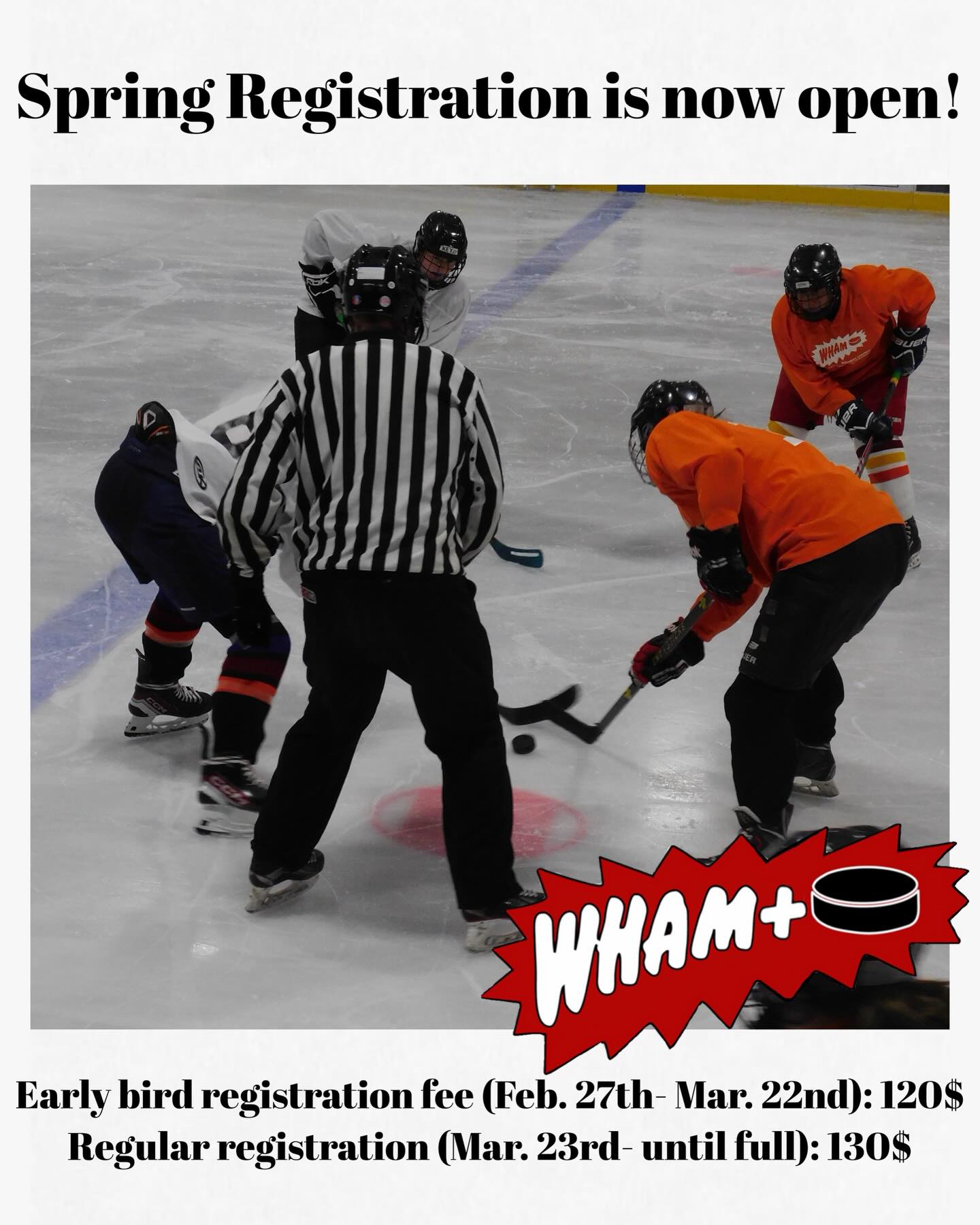 Spring registration is open! Hop over to whammt.org for links if the ones listed don’t work! For our instagram users, it will be linked in a highlighted story!
Women’s+ Skater: https://whammt.sportngin.com/register/form/607517961
Women’s+ Goalie: https://whammt.sportngin.com/register/form/108981541
Co-Rec Skater: https://whammt.sportngin.com/register/form/436595415
Co-Rec Goalie: https://whammt.sportngin.com/register/form/579811140