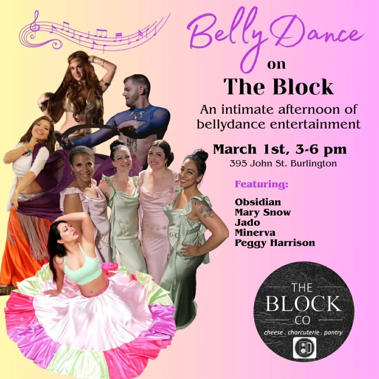 This Sunday afternoon! Invoketress dancers and friends featured at the next Bellydance on the Block!
Featuring:
@mary.snow.official
@wise.minerva
@jado.dance
@obsidian.dance.co @angela.josephine
Produced by our very own @the_belly_witch
At @theblockco2016 Burlington
Ticket link at @bellydance.on.the.block
Don't miss it! Very limited seats in a warm and cozy space.
#showtime #bellydance #Invoketress #bdontheblock #Burlington
