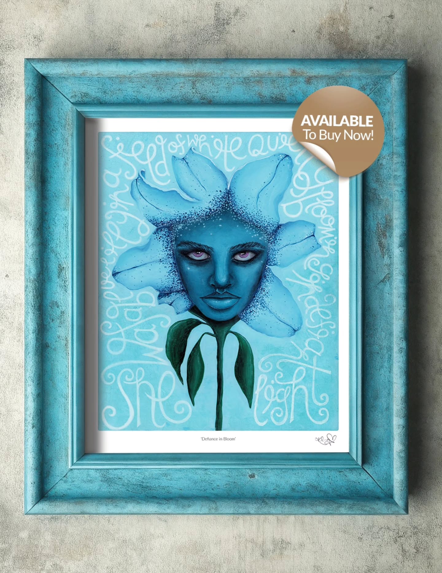 Fine Art Print ✨️ ‘Defiance in Bloom’
Blue Lilly, was never meant to fit in. She was meant to bloom differently.
“She is not moving, she is not explaining, and she is not shrinking,” and neither are you.
This surreal, symbolic blue lily painting represents inner power, self-acceptance and an unapologetic truth.
Indentity driven art for those of you who refuse to shrink, dim your light or make yourself smaller to fit in.
My Blue Lilly Fine Art Print is Available in 2 Sizes, FREE Worldwide Shipping
Product Tagged ✨️ Click to Shop
#Archetypes #Mysticalart #FineArtPrint #EmpoweredWomen #ArtByKagsy