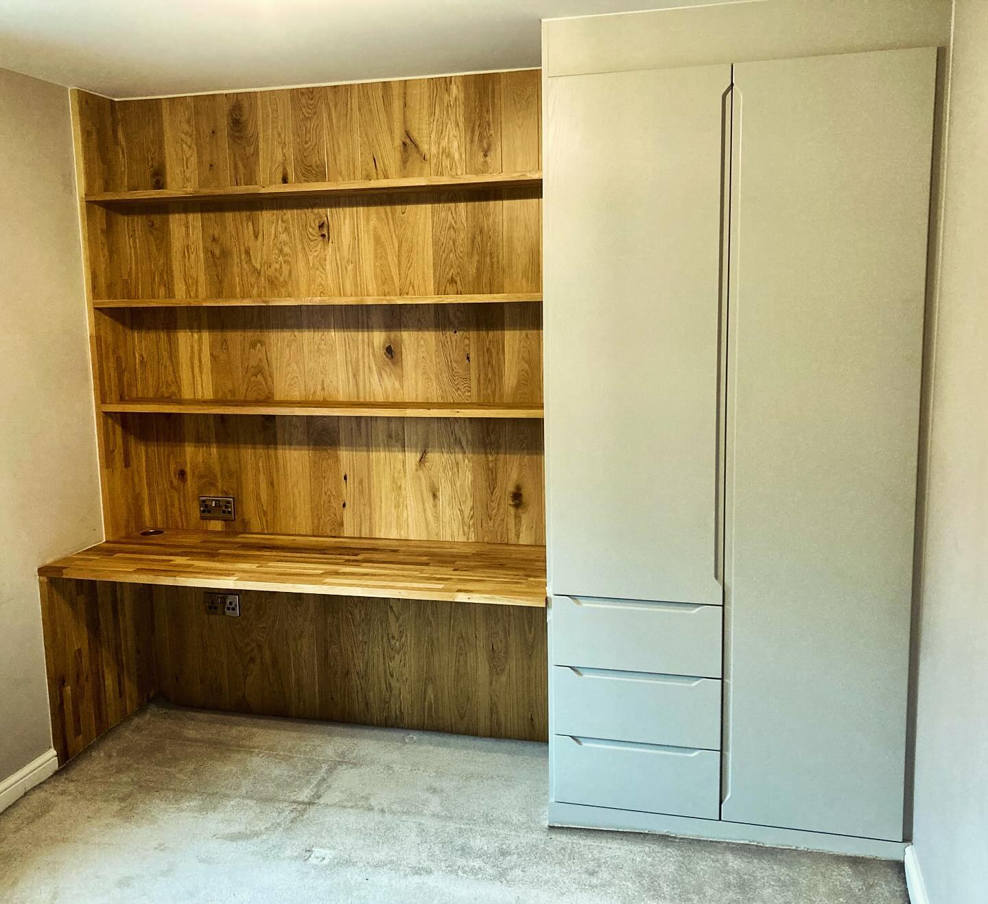 Nice little solid oak home office