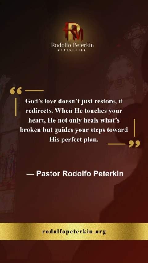 Family, sometimes life takes us down roads we never expected.
But God’s love is bigger than our mistakes, our pain, or our doubts. When He restores, He also redirects, leading us toward purpose, peace, and His perfect plan.
Let today be a reminder: you are seen, you are loved, and every step you take in Him is not wasted. 🌿
If you need prayer for guidance, healing, or clarity, our Prayer Team is here to stand with you.
Submit a prayer request: https://www.rodolfopeterkin.org/joinus
#RodolfoPeterkinMinistries #GodsLove #FaithCommunity #DivineDirection #PrayerMatters