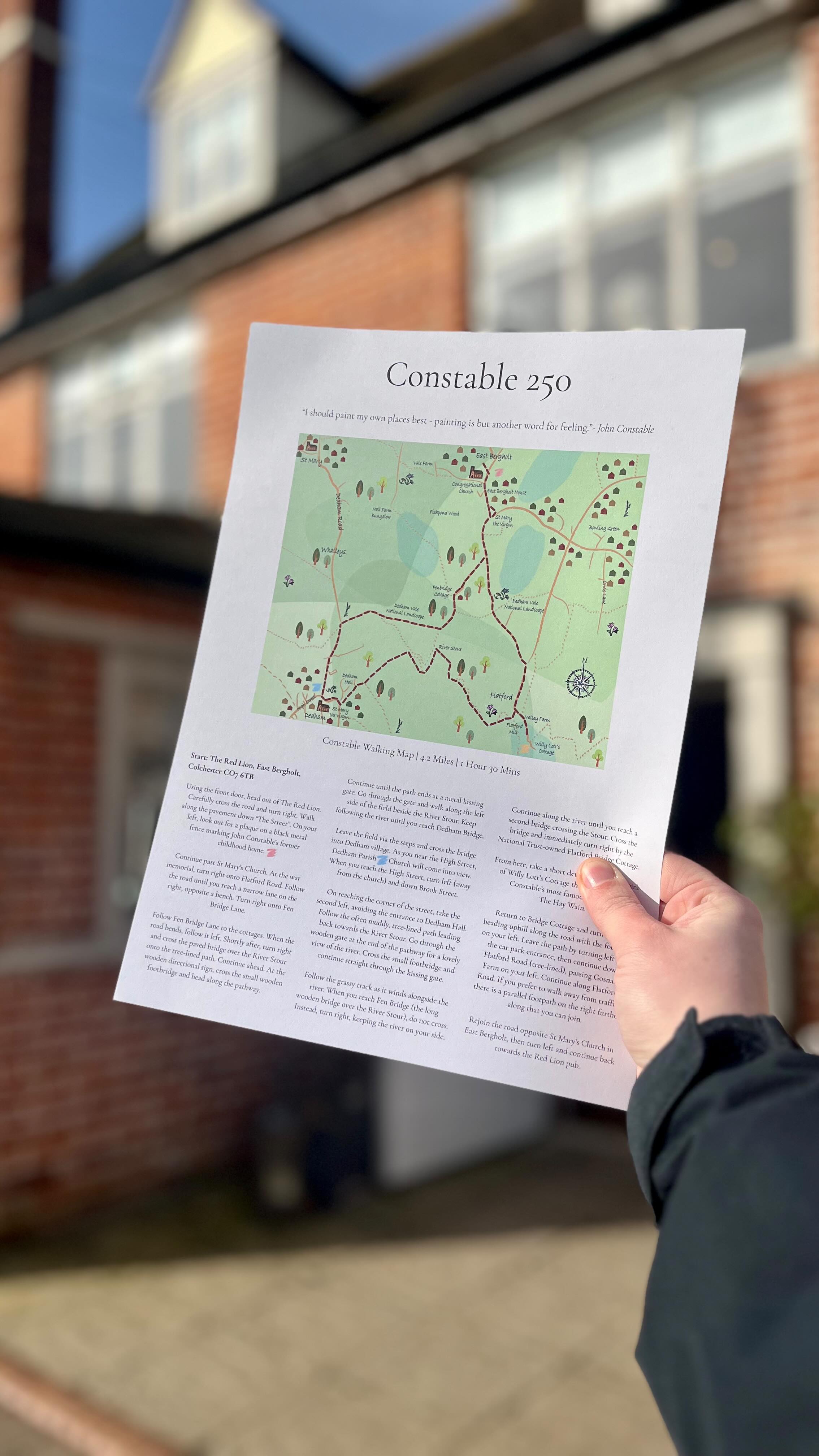 CONSTABLE 250 // A walk is always better when it starts and ends at the pub! Our new walking map takes in the best of Constable Country - just be sure to pack your wellies.
To find out more about how we’re celebrating John Constable’s 250th anniversary, head to our website, or pick up a copy of the walking map at the bar.
#constablecountry #suffolkwalks #walkstothepub #constable250 #theredlioneastbergholt