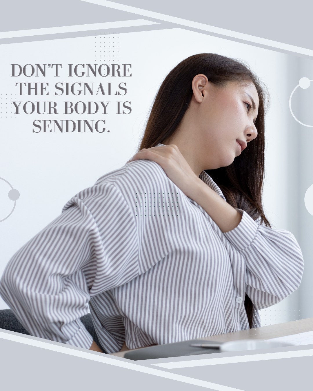 3 Signs You May Need a Chiropractic Adjustment:
1️⃣ Frequent headaches
2️⃣ Stiff neck or back
3️⃣ Limited range of motion
Dr. Harris Lee is here to help you feel your best.
📅 Appointments available this week
📲 Call or DM to book
#HeadacheRelief #fremont #ChiropracticCare