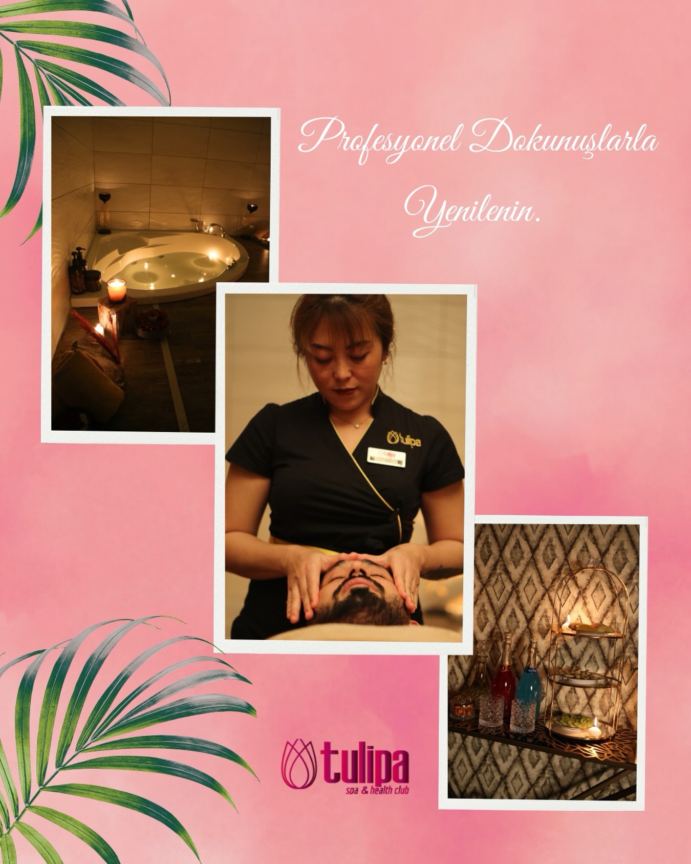 ✨ Kendine zaman ayırmanın tam zamanı! ✨
Yoğun tempo, stres ve yorgunluk… Hepsine kısa bir mola vermeye ne dersin? 🌿
Spa terapilerimizle hem bedenini hem ruhunu yenile.
💆♀️ Aromaterapi masajı
🧖♀️ Cilt bakımı
🌸 Buhar & sauna keyfi
🕯️ Derin rahatlama deneyimi
Unutma, iyi hissetmek lüks değil ihtiyaçtır. 🤍
📍 Randevu ve detaylı bilgi için DM atabilirsin.
📌 Bu gönderiyi kaydet, kendini şımartmayı erteleme!
👯♀️ Spa’ya gelmek istediğin kişiyi yorumlara etiketle!