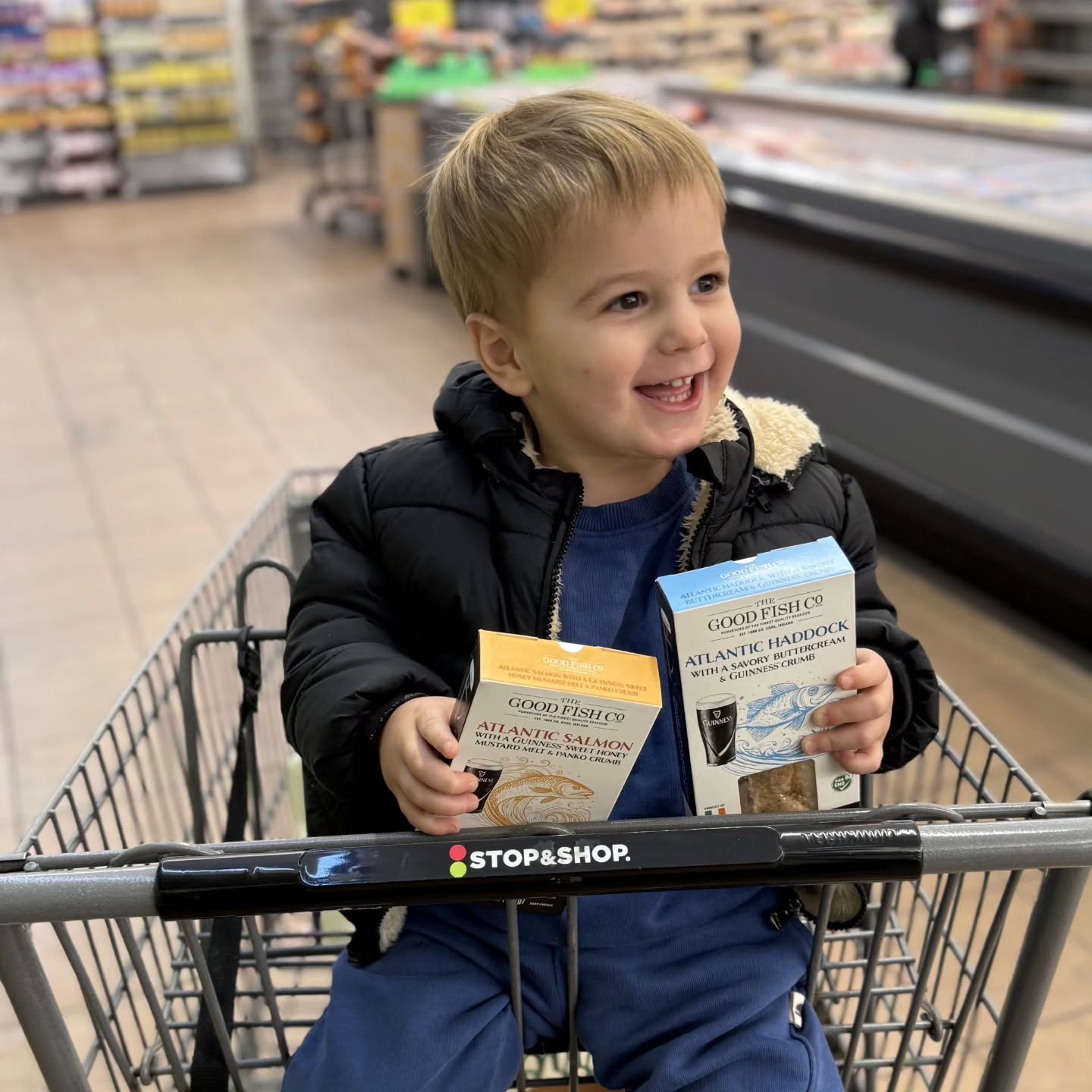 This handsome little guy, Kieran, is a happy new customer of Good Fish salmon and haddock at Stop & Shop! His smile shows his excitement and he recommends you go to your local Stop & Shop immediately to buy some! Find it in the seafood section.
#guinness #ireland #stopandshop #superiorseafood #goodfishireland