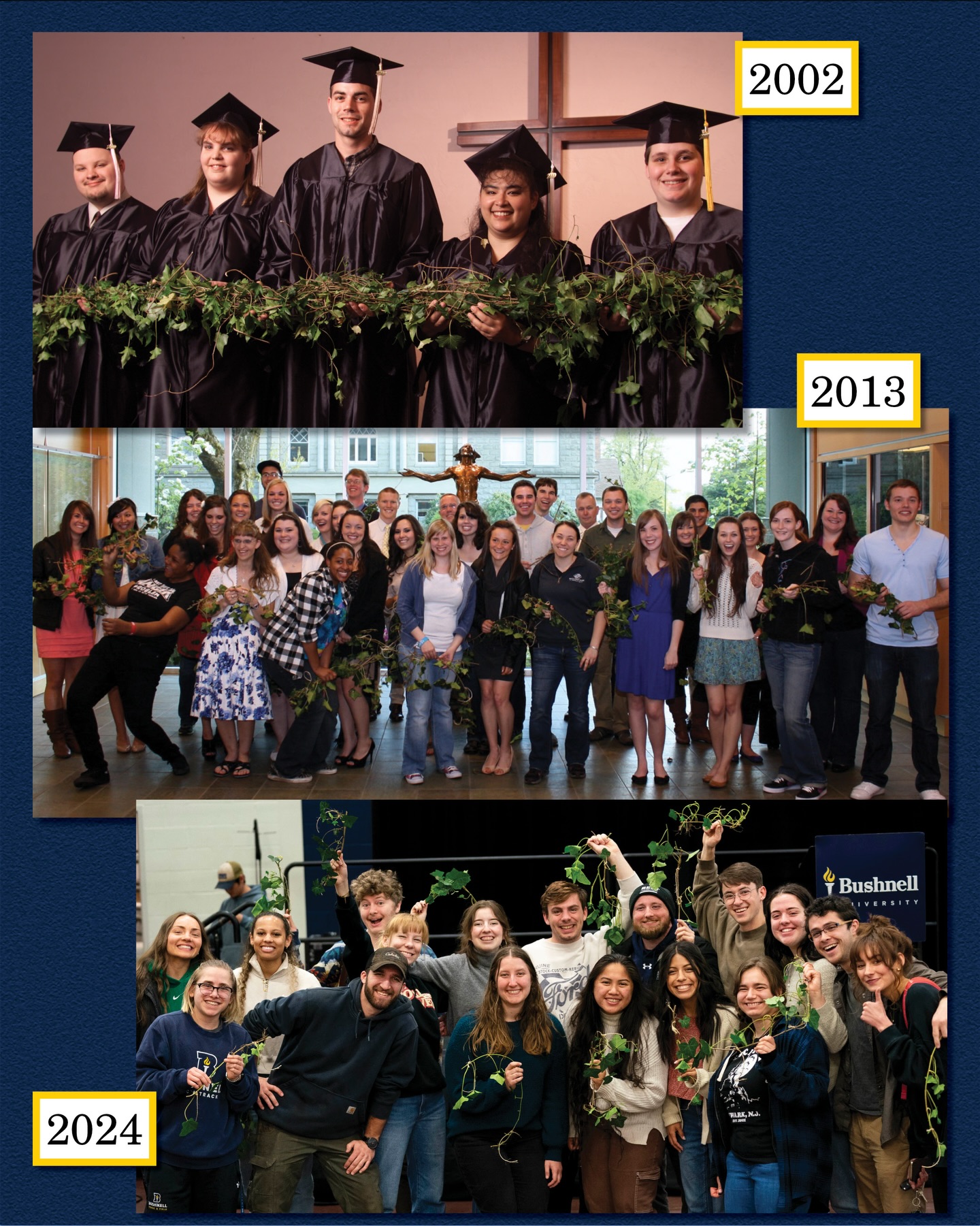 For 130 years, our university has celebrated more traditions than we can count!
In this month’s 130-year anniversary reflection, we’re looking back at just a few of the cherished traditions that have shaped our tight-knit community. From Spring Formal dances to our long-standing Cutting of the Ivy, here are a few that are close to our hearts.