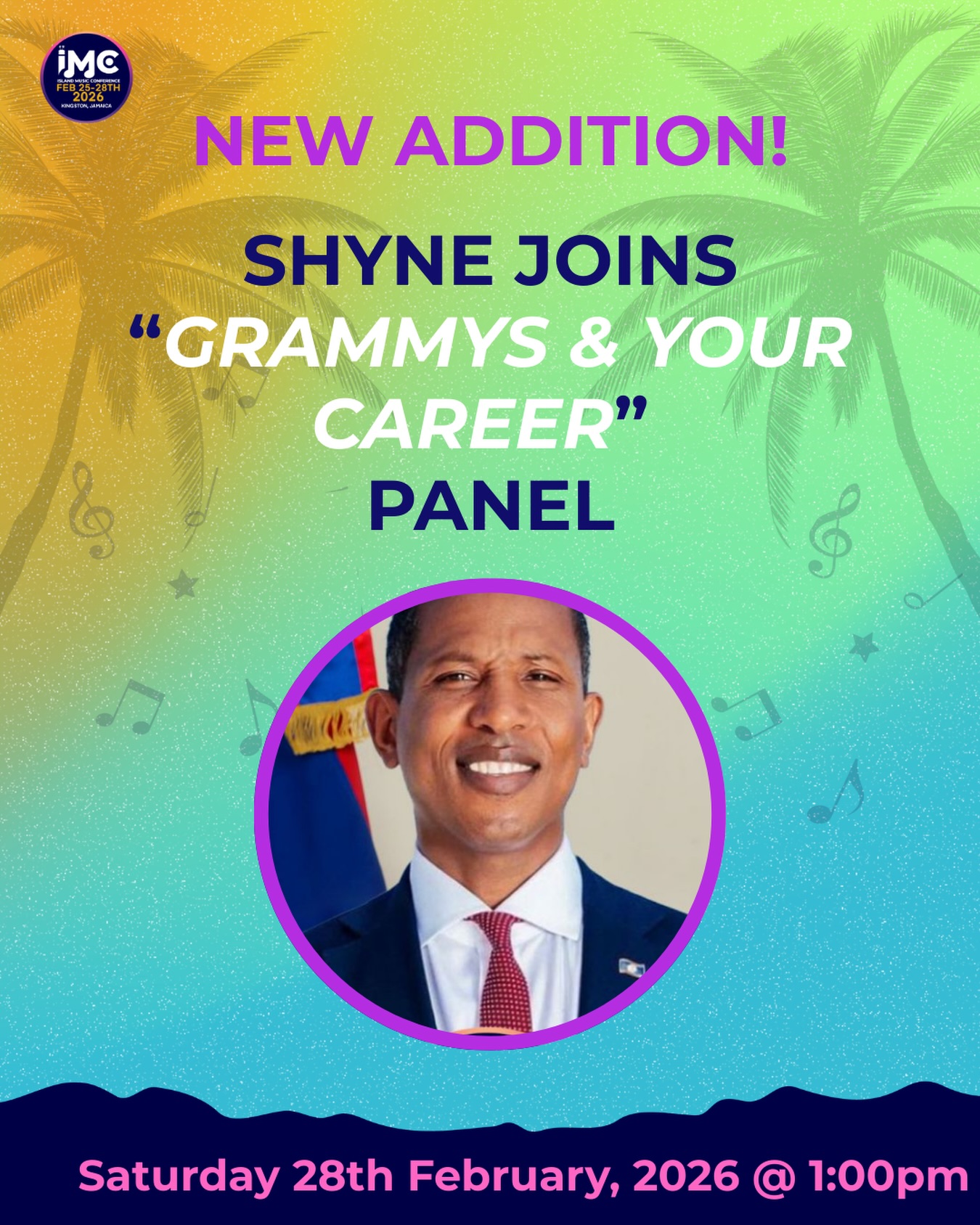 Breaking update.
Shyne has officially joined the “Grammys & Your Career” panel at Island Music Conference 2026.
This conversation just leveled up.
If you’re serious about understanding the intersection of artistry, recognition, and long-term career strategy — this is the room to be in.
#IslandMusicConference #IMC2026 #GrammysAndYourCareer #ReggaeMonth