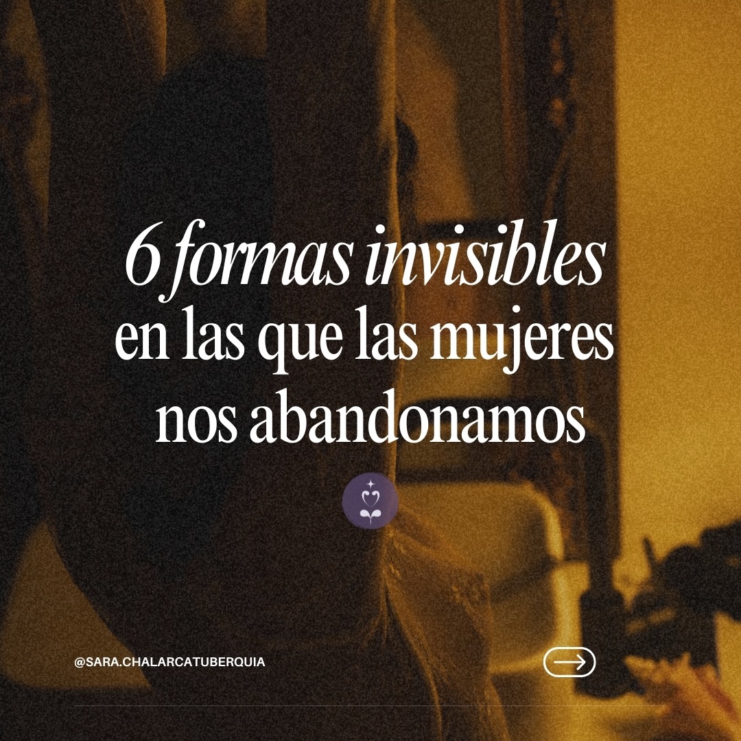 Así nos fuimos abandonando cada vez más, hasta normalizarlo.
El auto-abandono es una estrategia de supervivencia. Es tu sistema nervioso intentando protegerte de un miedo ancestral a la soledad. Preferiste contraerte, silenciarte y desconectarte de tu centro, de tu corazón de tu útero para intentar retener algo.
Sanar es aprender a NO abandonarte cuando el otro se retira.
Es aprender a sostener el temblor en las manos y el vacío en el vientre sin salir corriendo de ti misma. Es volver a habitar tu pelvis, tu voz y tu derecho a ser elegida, primero por ti.
En este carrusel te comparto las 6 formas sutiles en las que nos perdemos a nosotras mismas en el camino. Desliza y dime...
¿En cuál de estas formas te reconociste hoy?🕯️
Si estás lista para dejar de habitar una “casa vacía” y quieres que te acompañe a Volver a Ti, comenta la palabra “CASA” y te envío la información de mi próxima Mentoría y mi Taller presencial Femenina, Segura y Magnética.