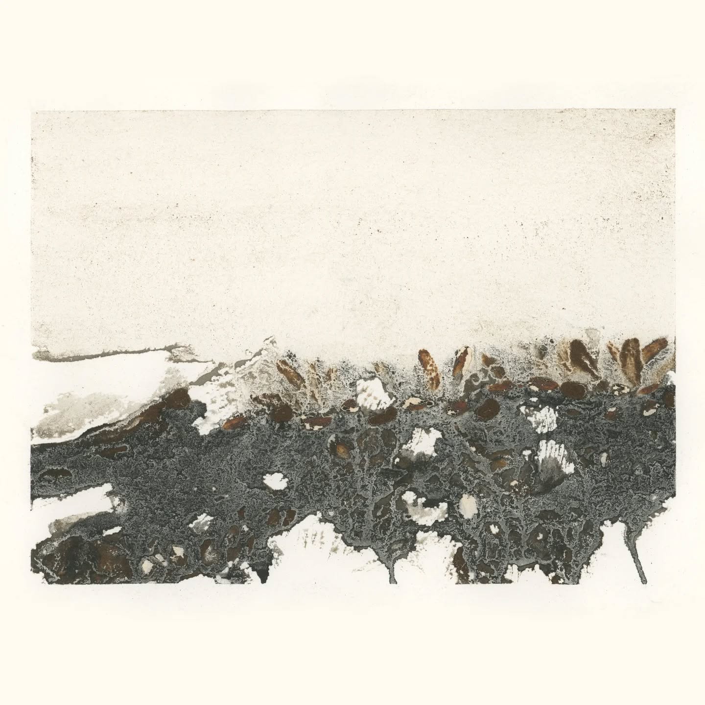 The blue stream
Ink from ashes, charcoal, iron rich mud and composted willow leaves