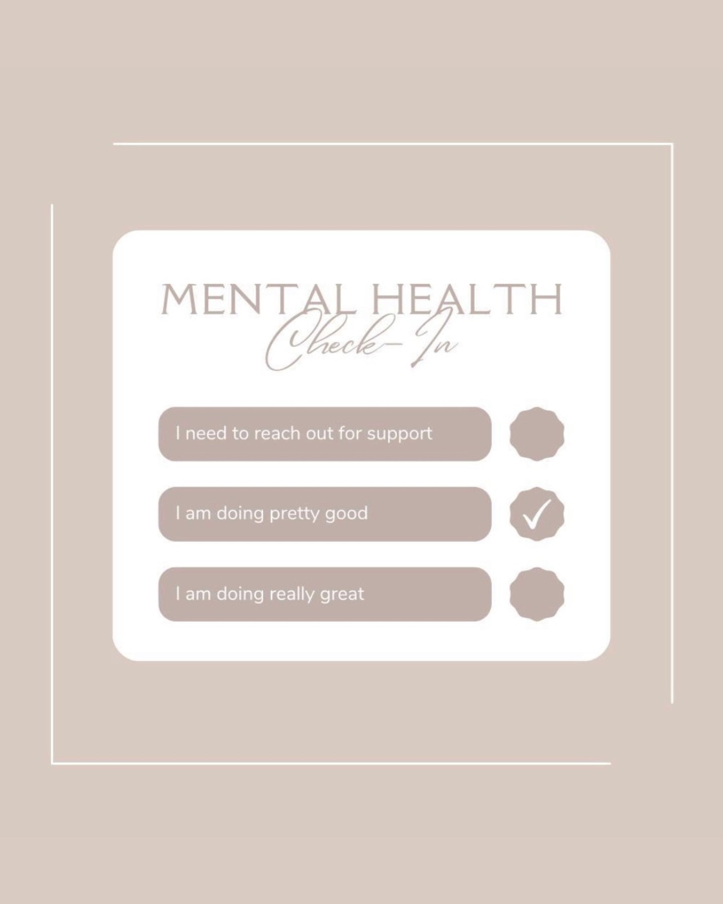 Mental Health Check-In 🌟
It's time for our regular mental health check-in, because your well-being matters, and we're all in this together. 🤗✨
🧠 How are you feeling today?
💙 If you're having a good day, celebrate those wins with us! What's making you smile today? 😊
💪 If you're facing some challenges, that's perfectly okay too. We're here to listen and support you. You're never alone in your journey. 💕
Together, we can inspire positive change in each other's lives. 🌟
Remember, taking care of your mental health is an ongoing journey, and it's something to be proud of. By checking in and sharing, you're helping to reduce stigma and promote open conversations about mental well-being. 🌻 Let's keep this safe space alive and thriving! 💖
#mentalhealthcheckin #mentalhealth #mentalhealthawareness #mentalhealthmatters #mentalhealthrecovery