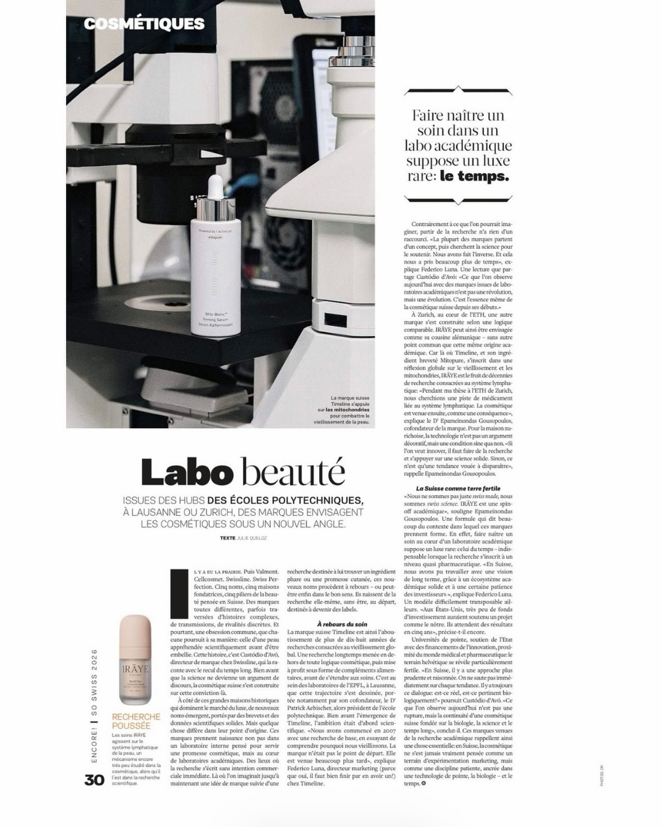 Vous dites Beauty expert, nous disons @theagetraveller aka Mr. Custodio d‘Avo, International Brand Director @swissline.skincare
Merci infiniment @encore_mag pour avoir choisi Custodio comme partenaire d’interview. Et merci Custodio d‘avoir pris le temps.
🤍#swissbeauty #happyaging #beauty