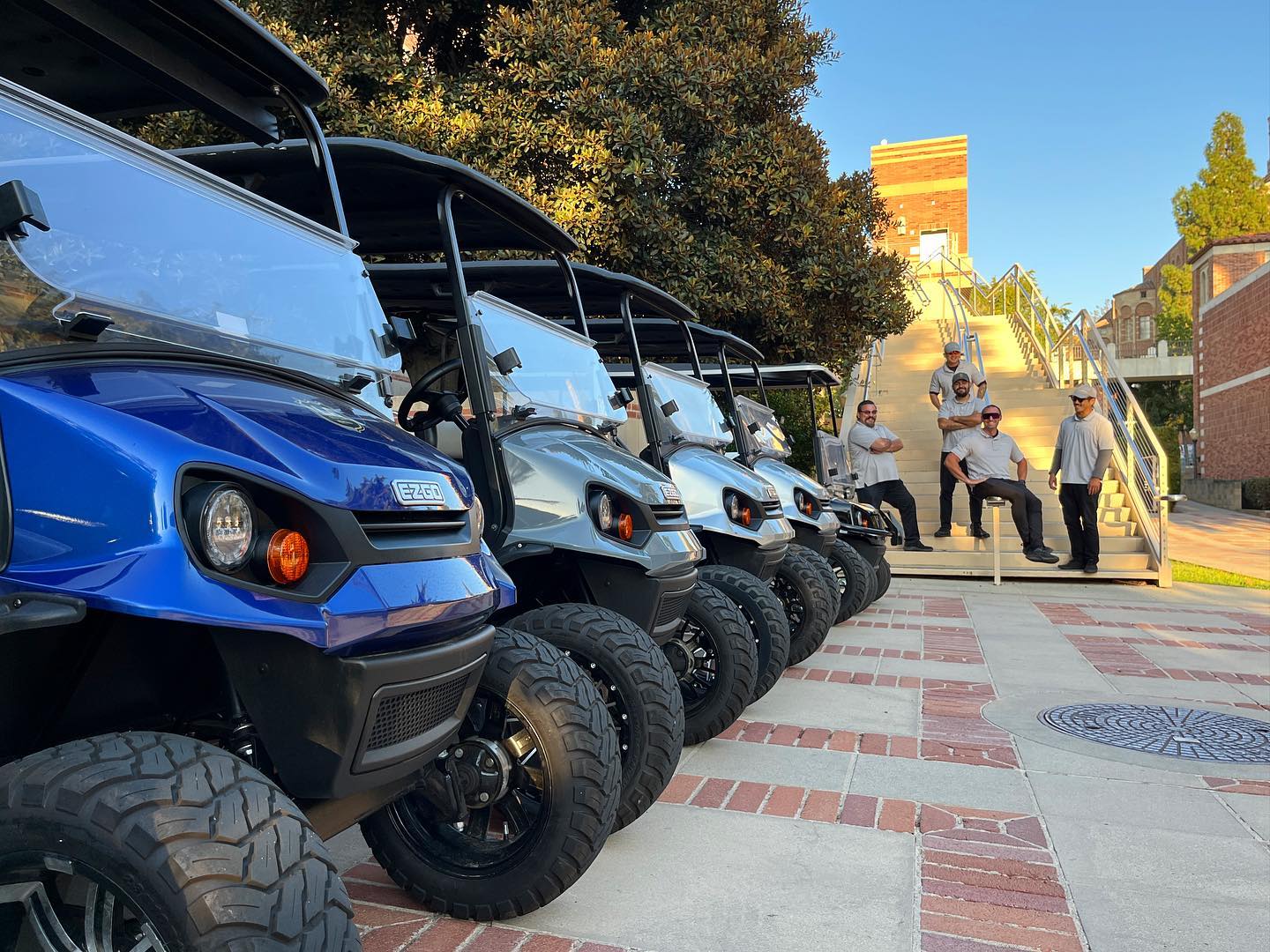 Vantage crew + @lagolfcartrentals at @ucla