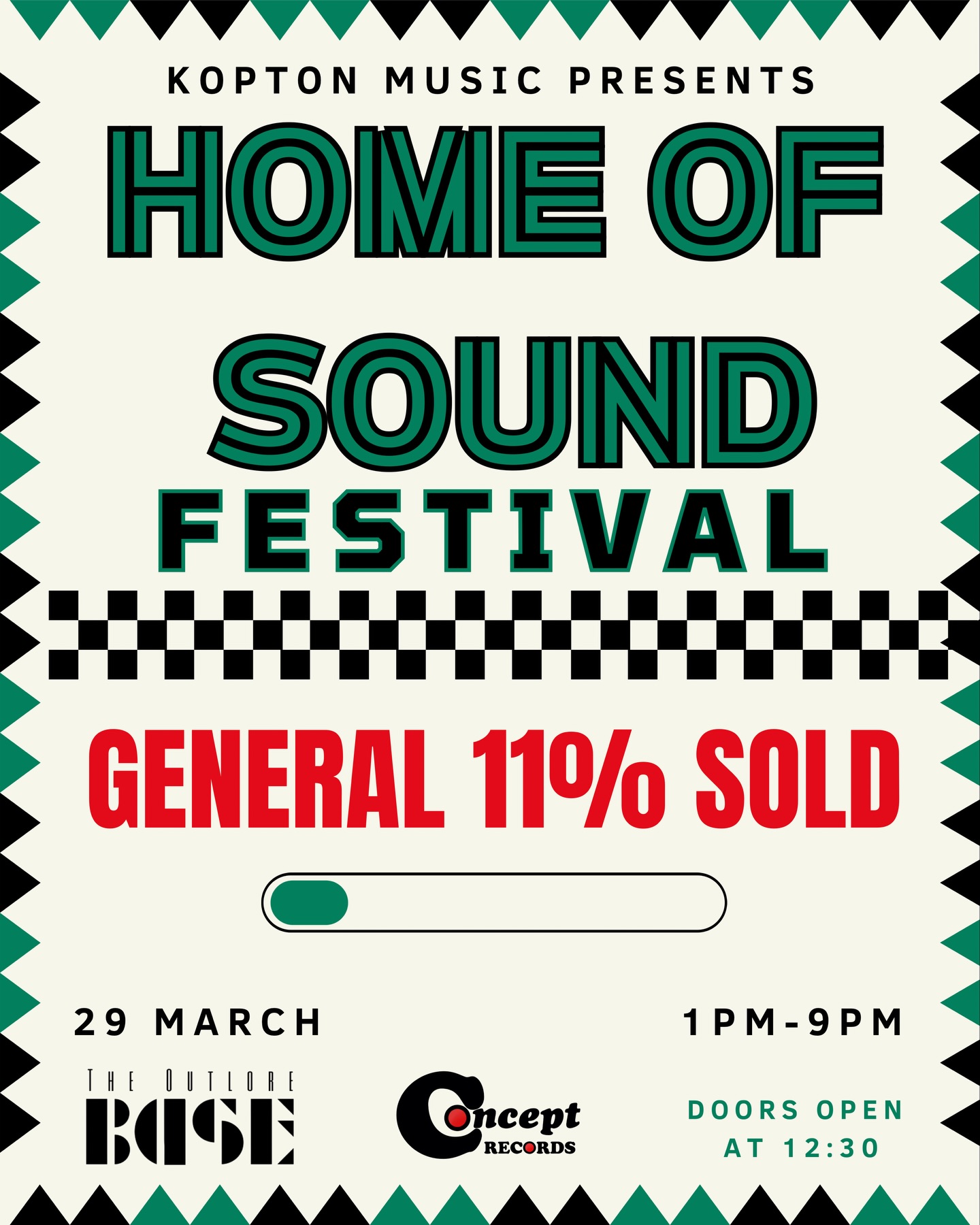 Early bird SOLD OUT✅Phase 1 SOLD OUT✅ and now we’re in the FINAL leg of our ticket sales!🎫🥹🇿🇦11% of the General tickets are gone, so make sure you grab yours before they sell out! The link to the tickets is in our bio or on Quicket!💚
#koptonmusic #homeofsoundfestival #capetown #whatsonincapetown #capetownjazz