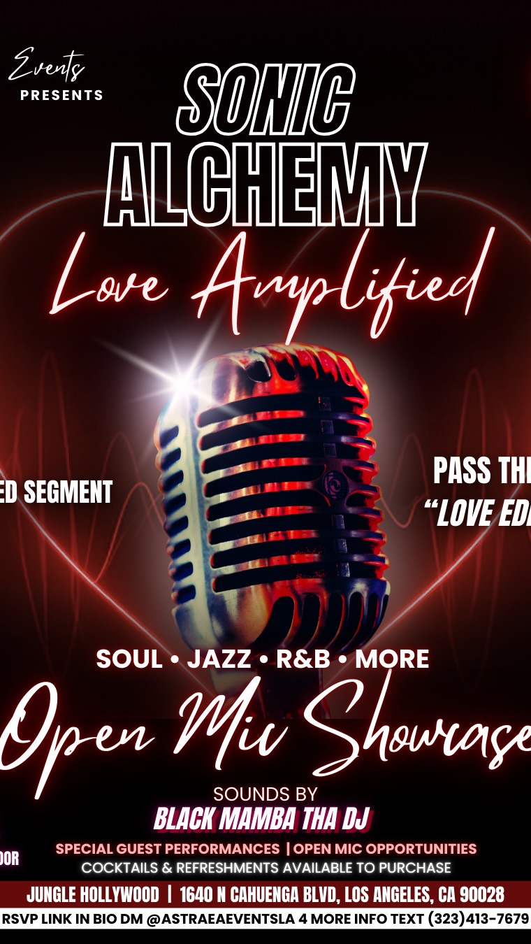 February 18.
Sonic Alchemy: Love Amplified.
Just a glimpse of what the room felt like.
Artists stepped up.
The crowd responded.
The frequency shifted.
This is only the teaser.
Full recap dropping soon.
#Astraea✨ #SonicAlchemy #LoveAmplified #LiveMusicLA
🎤 Performers:
@iam.solodolo
@charles_burney
@jaydaviofficial
@nadianympho
@thenewerraa
@ralphion1hunnid
@deejaitheprince_
@bigtaylaaa
@iamkahmone
@kingju1c3
@spikegee.wav
@brengothits
@_acnation_
@djaymillz
@fvnniboihoncho
Sponsors: @grizzlynanialohakai808 and @mr_darby_promotions
Hosted by Vibe Alchemist @00x.Astraea
Sonic Alchemist @BlackMambaThaDJ
Venue @JungleHollywood
Videography/Editor: @ddw2films