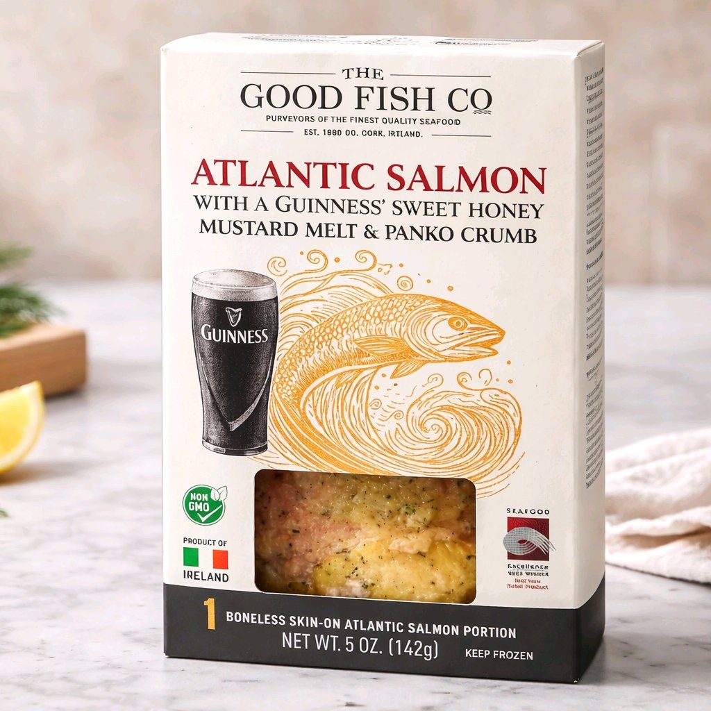 WINNER OF THE BEST NEW RETAIL PRODUCT AT THE 2025 BOSTON SEAFOOD SHOW!! You have to go to Stop & Shop to try our Atlantic Salmon with a Guinness Sweet Honey Mustard Melt & Panko Crumb! Just in time for St. Patrick's Day. Find it in the seafood section at your local Stop & Shop!
#stopandshop #sena #bostonseafoodshow #guinness #ireland #goodfishireland #stpatricksday #superiorseafood