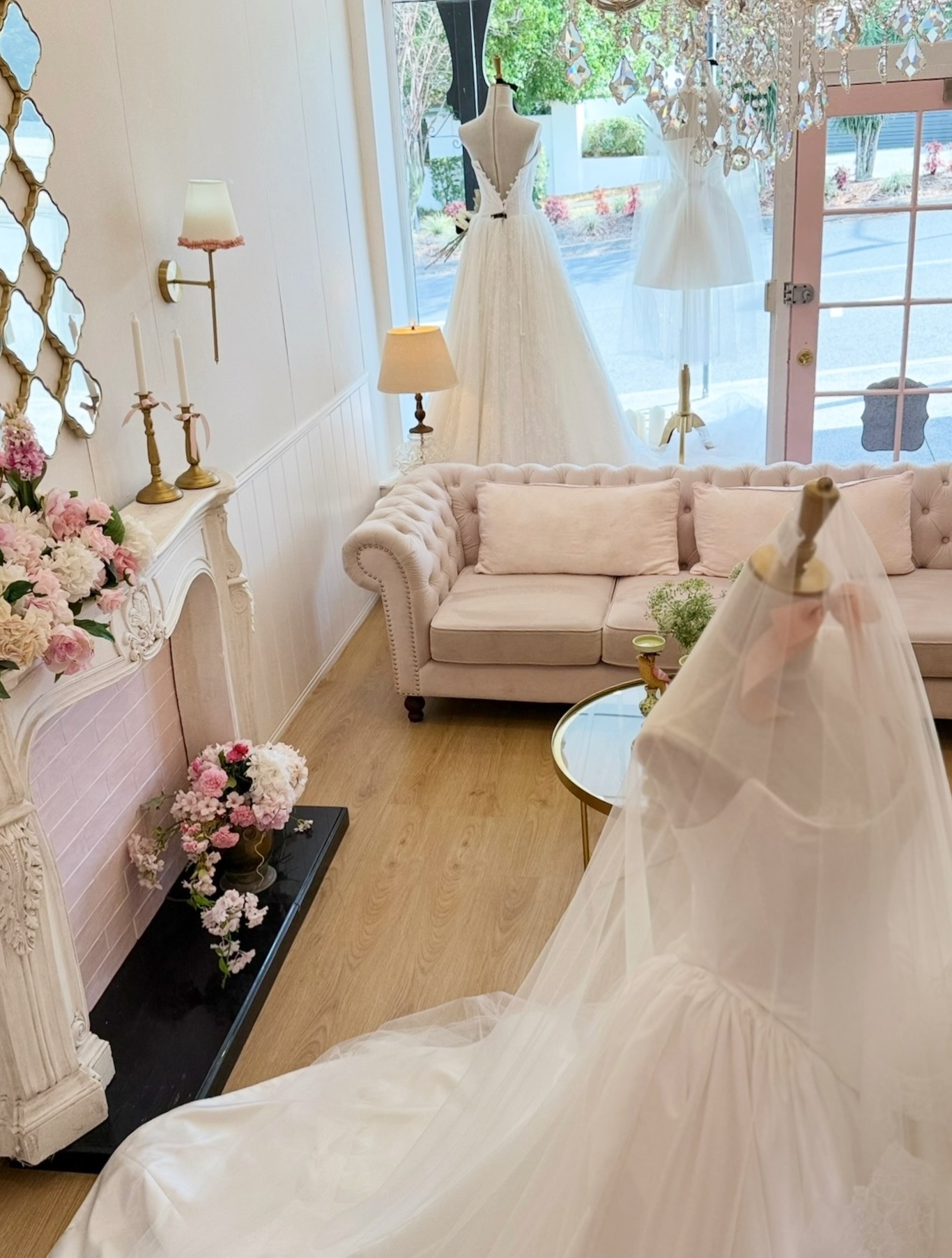 At The Blushery, your appointment won’t feel rushed. We style you with intention. Your gown is made to order. And we love having a good old chat over herbal tea 🤍