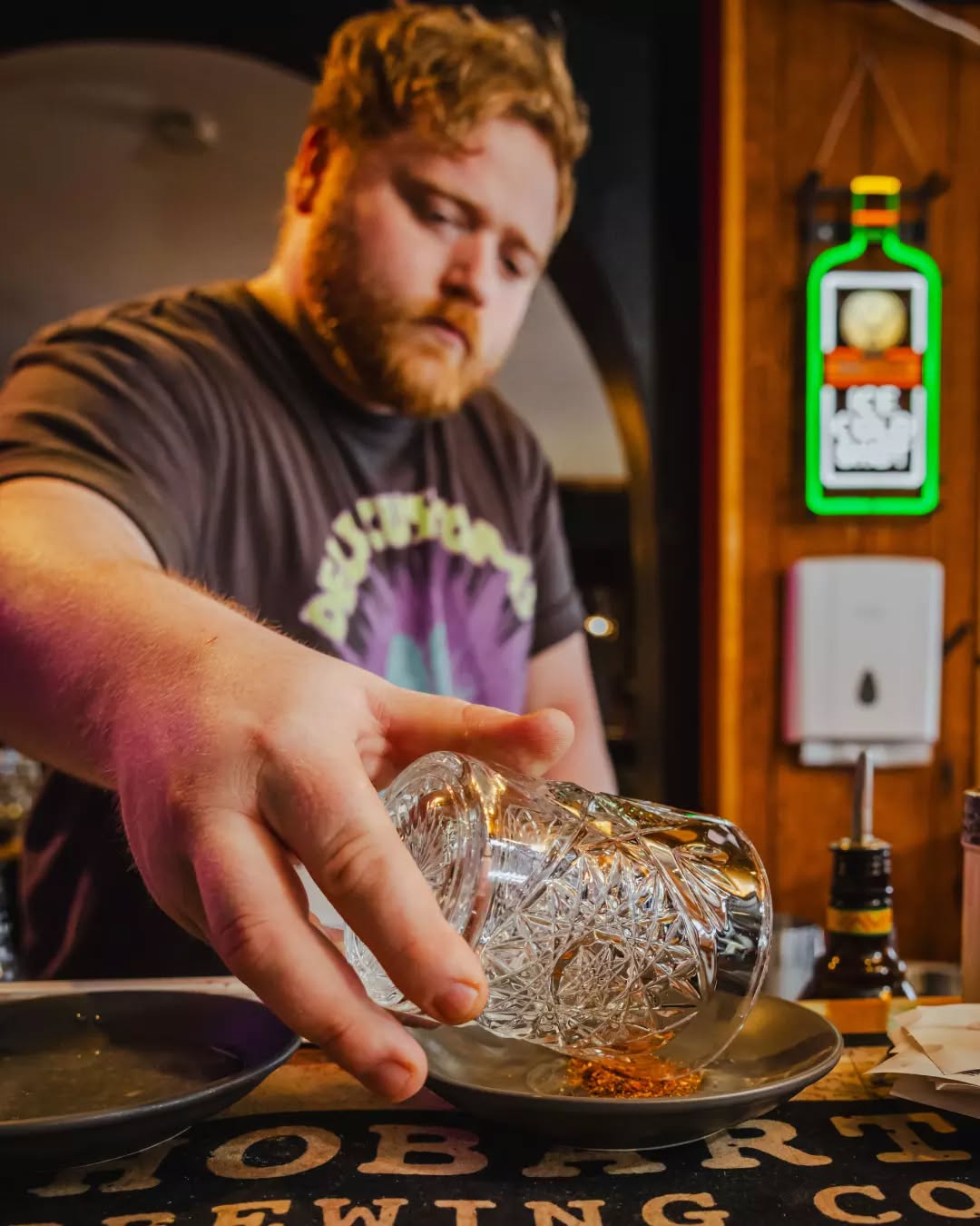 Chilli on the rim, serious on the face. Come see Sam if you want some heat this weekend 🌶️🍹