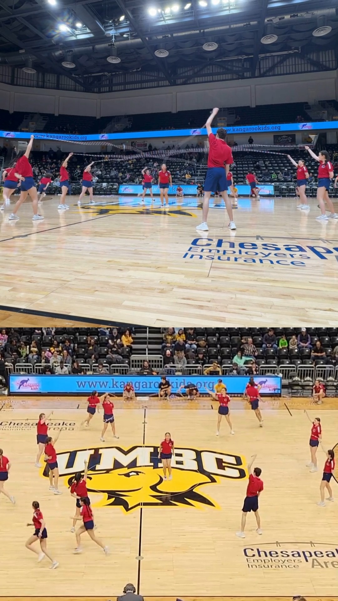 Umbrella...floor pov or bleacher pov. Awesome either way!