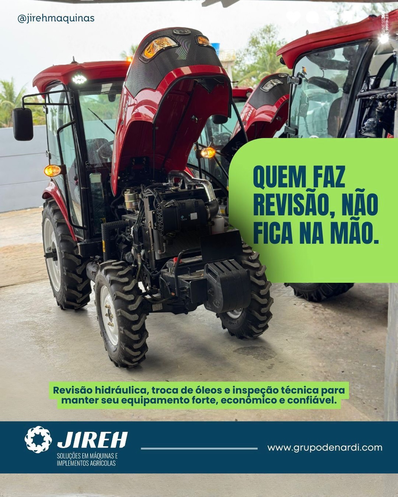 Na Jireh Máquinas, manutenção não é detalhe, é compromisso com desempenho.
Sistema hidráulico desregulado reduz pressão, aumenta consumo e compromete o torque.
Óleo vencido acelera desgaste interno e diminui a vida útil do motor.
Mangueiras e conexões sem inspeção elevam o risco de vazamentos e paradas inesperadas.
Equipamento parado gera prejuízo.
Equipamento revisado gera produtividade.
Agende sua revisão preventiva agora mesmo pelo WhatsApp ou direct e mantenha sua máquina pronta para qualquer operação.
📍 Av. Guaratinga, 1597 – Itabela/BA📲 Loja: (73) 99806-4175
#JIREHMaquinas
#ManutencaoPreventiva
#AgenciaBusiness360