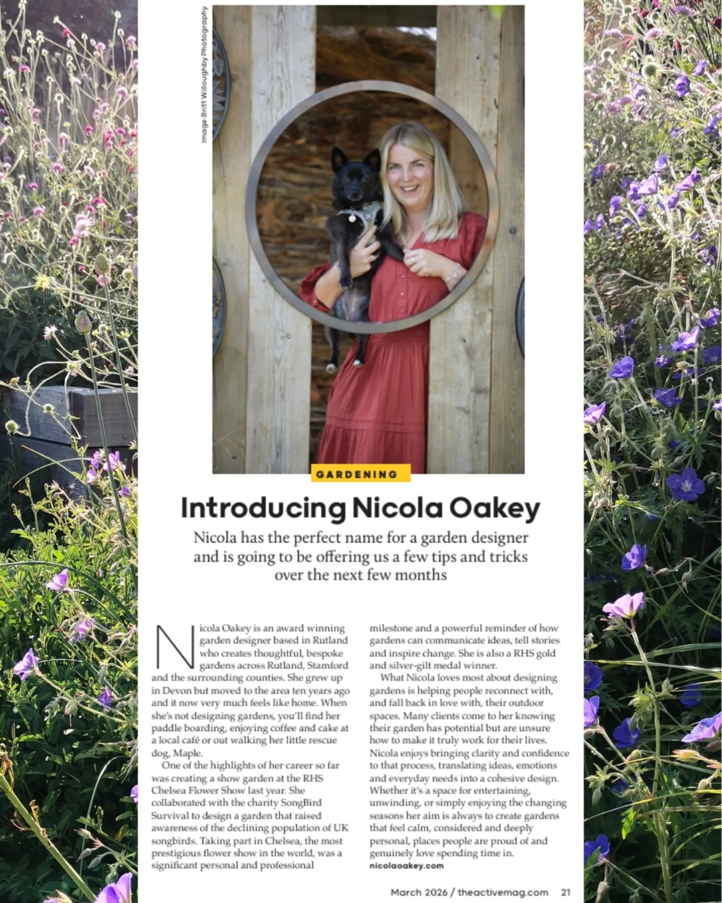 Have you spotted me (and Maple) in March's edition of @theactivemaguk?
In April's edition when I'll be sharing some of my favourite plants.
Go to the link in my bio to read the article and stay tuned for April! ๐ฟ