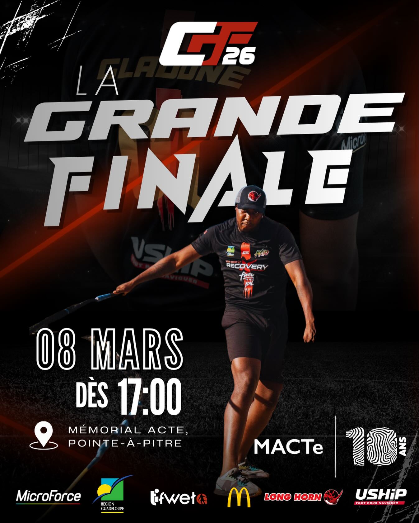 Le talent a parlé.
La discipline a fait la différence.
Il ne reste plus qu’une vérité.
🏆 Un titre.
🔥 Un champion.
La Grande Finale du Championnat de Guadeloupe de Fouet arrive.
Ce n’est pas un simple spectacle.
C’est une fierté qui s’affirme.
C’est un nom qui va entrer dans l’histoire.