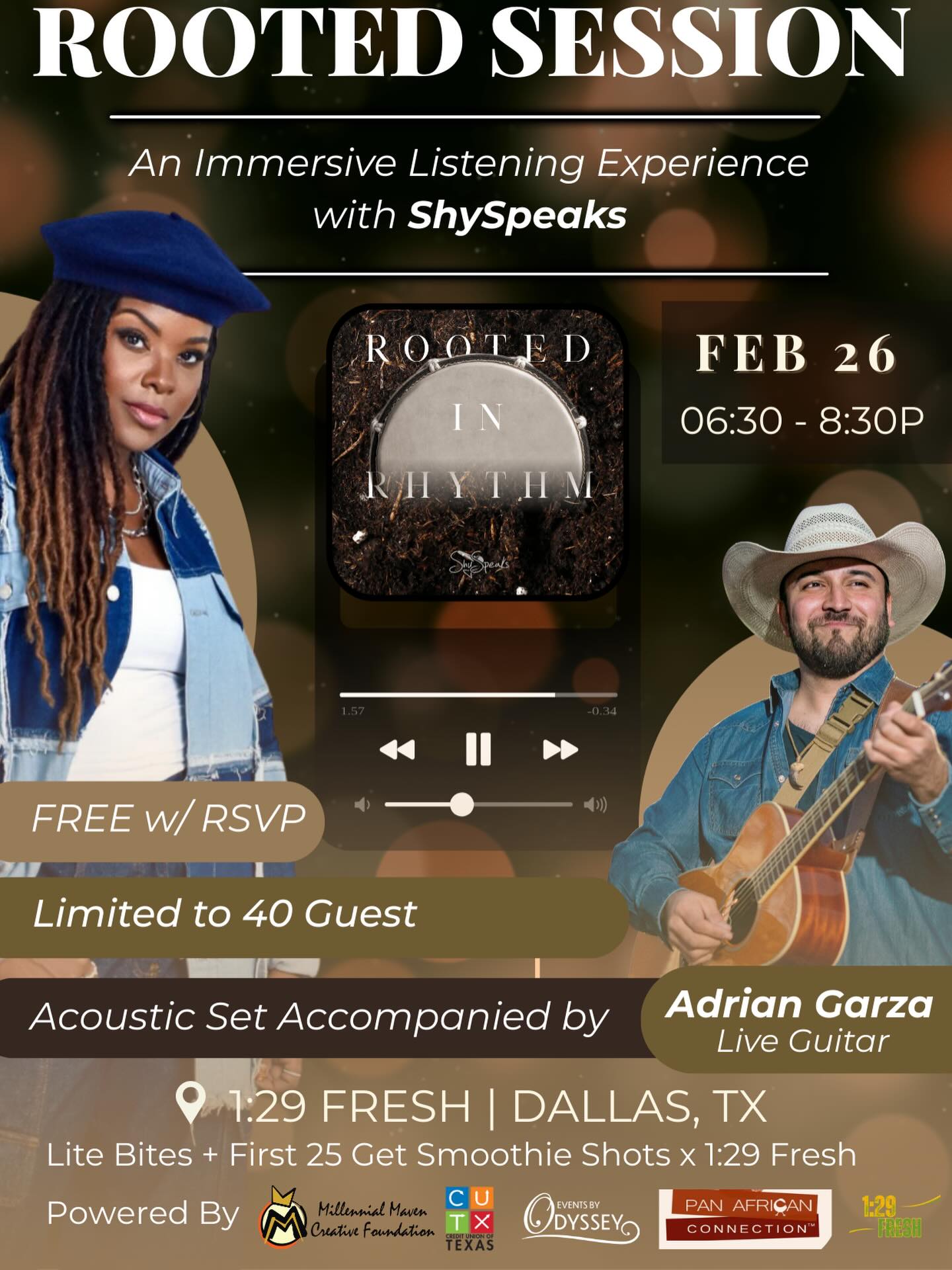 We took a little break to catch our breath from the whirlwind that was 2025 but we’re back like we never left to help our good friend @shyspeaks bring a one of a kind experience to you, TONIGHT @129_fresh
There are only a few spots left and it’s FREE. So pull up to support a Black owned business and culture to end Black History month properly.
Link for tickets in bio