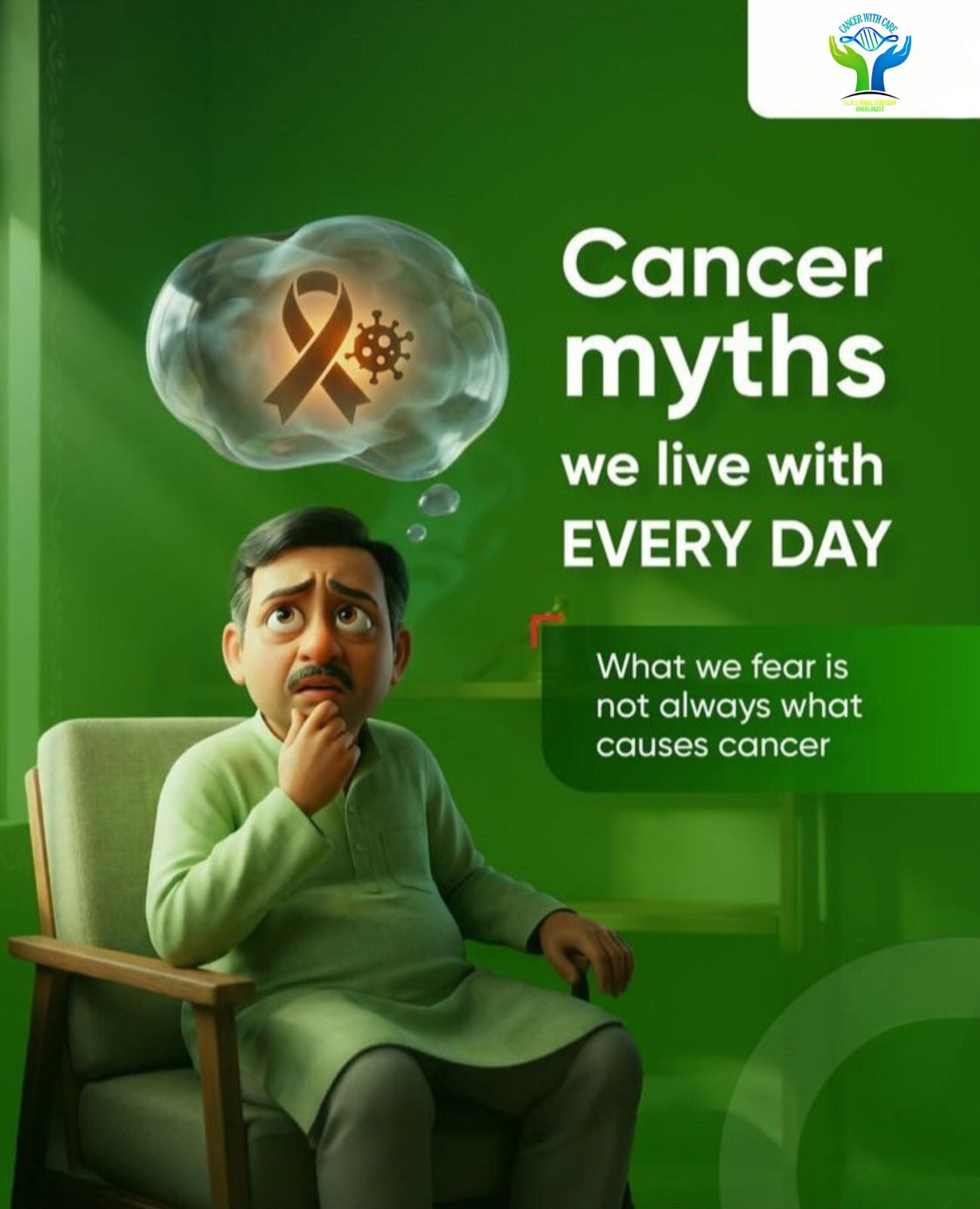 Many peoples still live with cancer myths every day
The truth is early detection, awareness and the right information can save lives.
.
.
.
Dr. N.S. Vimalathithan- surgical oncologist, Chennai
Call : +91 99628 66666
Oncospecialist.com
Chennai
.
.
.
#drvimalathithan
#cancereducation
#fightcancer
#cancertreatment
#cancermyths