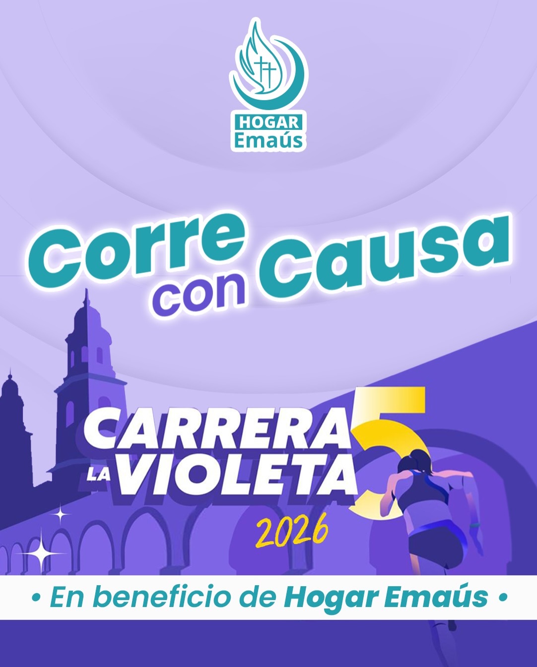 🏃🏻🏃♀️💜 Corre con causa en la Carrera La Violeta 2026
Este 22 de marzo de 2026, el deporte y la solidaridad se unen en beneficio de Hogar Emaús. Cada kilómetro recorrido se convierte en apoyo real para las familias que encuentran en nuestro hogar un espacio digno, seguro y lleno de esperanza mientras acompañan a sus seres queridos en tratamiento médico.
Participar es mucho más que correr… es decir con acciones: “No están solos.”
✨ Para conocer más detalles sobre el evento y cómo sumarte, te invitamos a leer nuestro blog en la página web.
#CarreraLaVioleta #CorreConCausa #HogarEmaús #Morelia #Solidaridad CadaPasoCuenta 💜