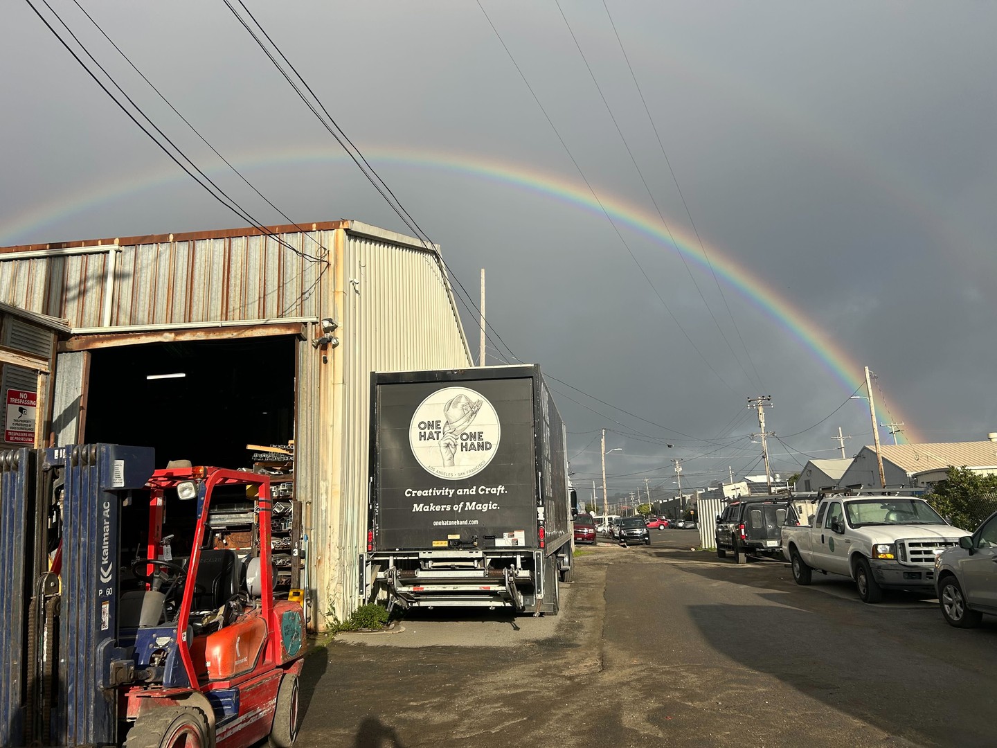Even The Sky Installs Art Here. March 2026 🌈 #SanFrancisco