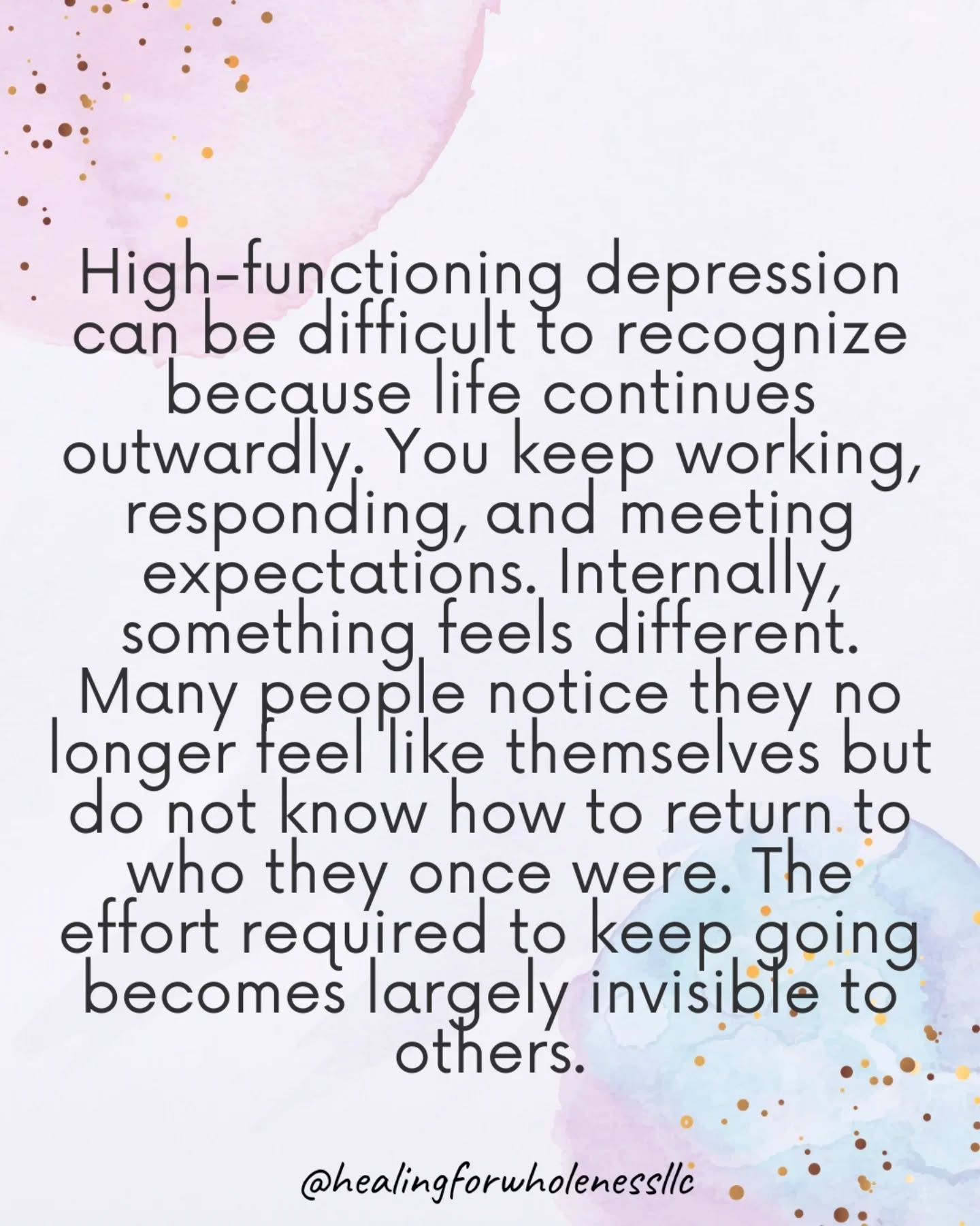 High-functioning depression can be disorienting because you continue living your life. You meet expectations and you show up in the ways people rely on you to.
But internally, something feels different.
Many people quietly notice that they do not feel like themselves anymore. Things that once felt natural now require effort. There can be a sense of distance from who you remember being.
This can bring up helplessness. Not because you have given up, but because you do not know how to return to a version of yourself that once felt more accessible.
#highfunctioningdepression
#overfunctioning
#blackwomensmentalhealth
#childhoodemotionalneglect
#traumainformedtherapy