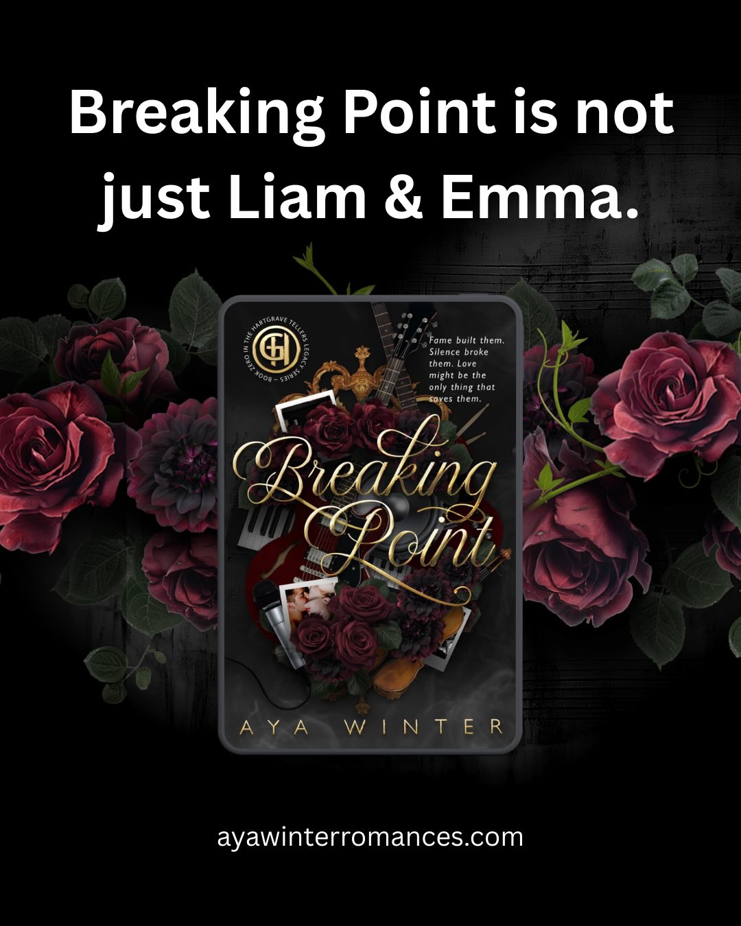 This is the fracture before the fire. Coming March 25. #ayawinterromances #hartgravetellers #rockstarromance #romancestagram #romancebookaddict