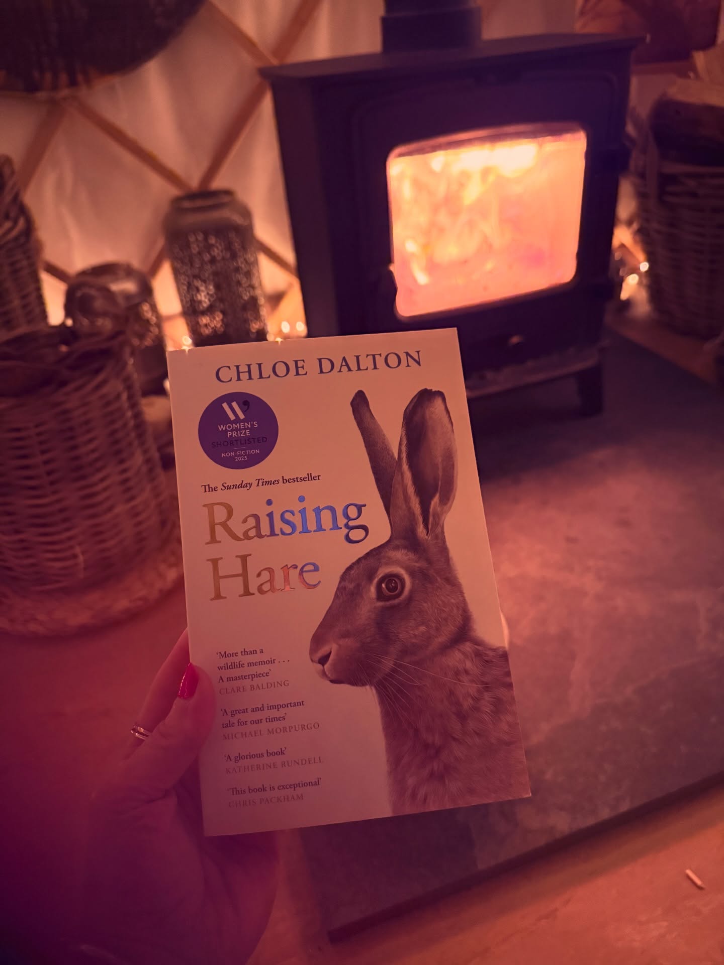 what better way to spend the last night of the winter season - New Year’s Eve if you will - cozying up in front of the fire with a brand-new book! thanks to last night’s client for the recommendation ✨🙏❤️ #booklover #hygge Ps @chloedaltonuk i’ve just seen pictures of Hare on Instagram - my goodness aren’t we all in love with her now 🙌🙌🙌🙌🫶