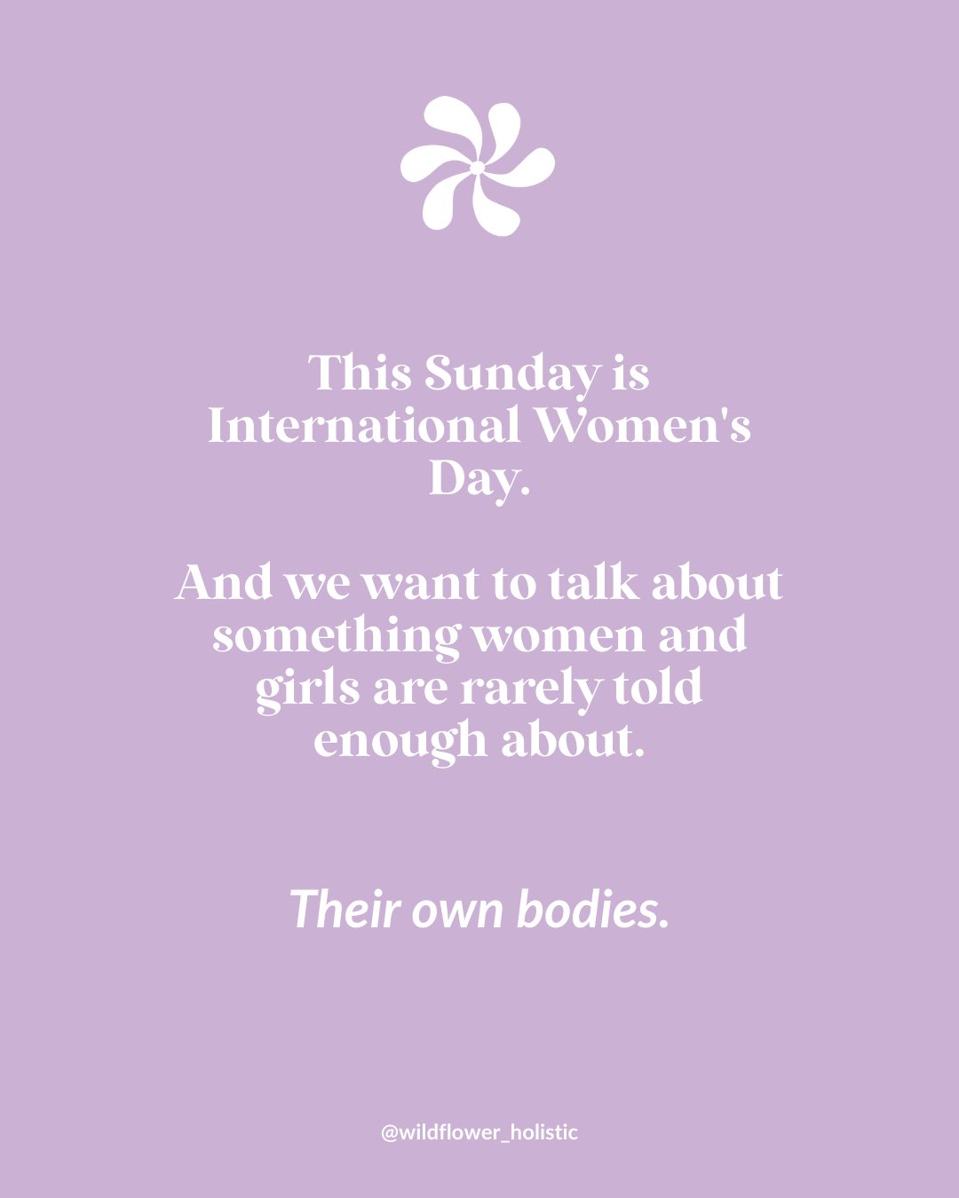 Most women spend years wondering why certain weeks feel so much harder. Why their emotions feel louder, their body less familiar, their capacity for everything just smaller.
And they’re told it’s just hormones, as if that’s a full stop rather than a starting point.
The truth is, women were never given the information they deserved about their own bodies, and we want to change that.
Swipe through for what we think every woman and girl should know. And if you want to go deeper, the link to our on demand masterclass is in our bio. 🌿💛
#thewildflowerway #nurtureyou #psychology #internationalwomensday #iwd2026