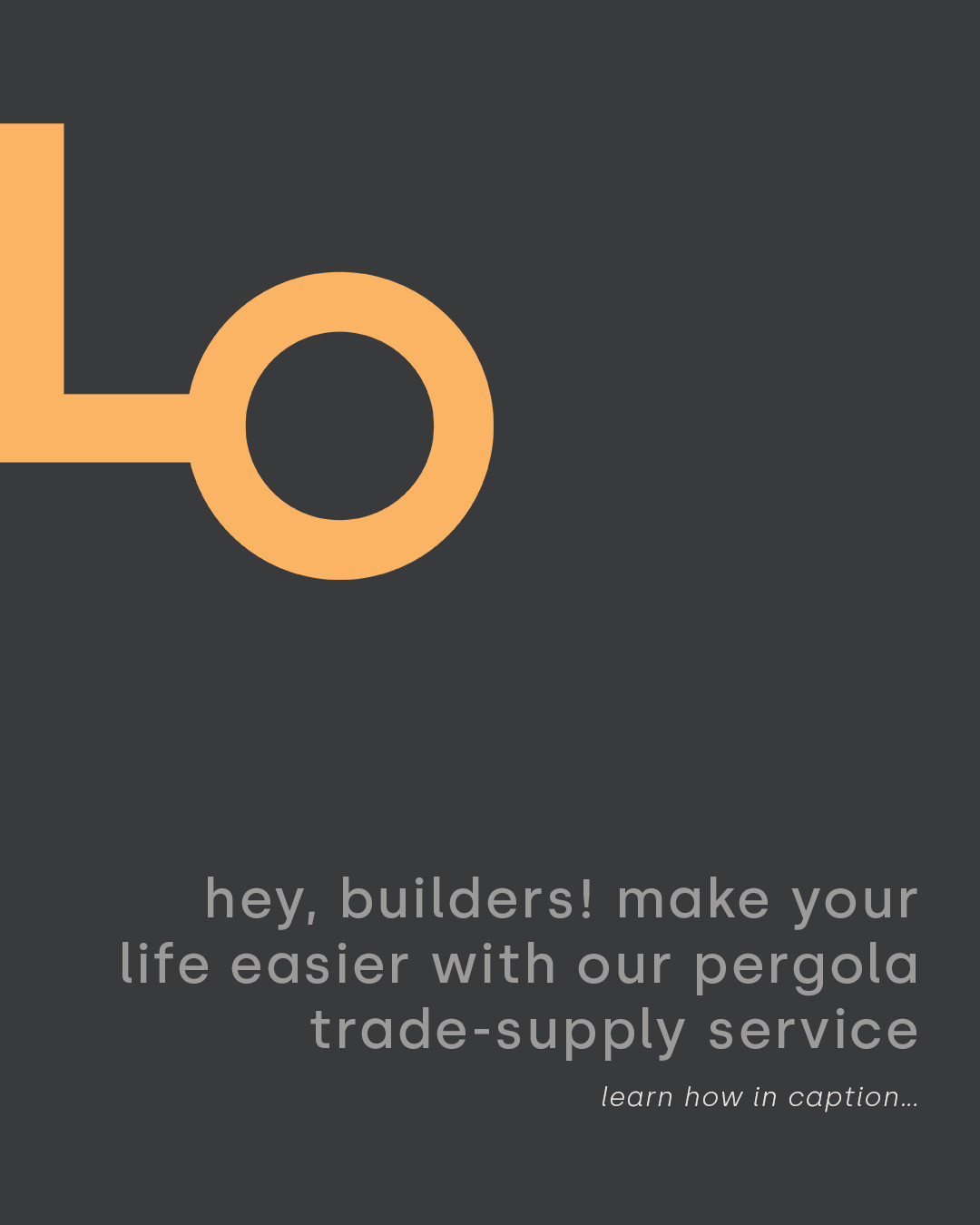 Hey landscapers and builders!
Have a pergola in your project brief?
Our trade-supply service for pergolas takes all the hassle out of installing a pergola on your job.
☀️ OPTION 1: SUPPLY ONLY
Tell us your dimensions and specs and we'll work out exactly what you need, delivering all materials to site at trade prices - all from one supplier.
☀️ OPTION 2: SUPPLY & INSTALL
Our team build pergolas every. single. day. That's why the most efficient solution is often to leave it all to us and we'll have it delivered and installed in no time flat - while you focus on other parts of the project.
We've spent the last sixteen years saving builders and landscapers time and money on pergolas and we'd love to add you to the fold. Swipe to see some of our previous landscaper and builder collaborations.
Have a project in mind? Just want to learn more about how it works? Get in touch with our team for a chat!
0414 415 238.
=========
Life Outdoors supplies and builds pergolas Sydney-wide. Our trade program offers trade pricing, and a single supplier solution for installing pergolas on your project. Pictures shown include collaborations with @coreyfoxlandscaping and @shire_build
#pergolabuilder #pergolasupplier #tradeprogram
