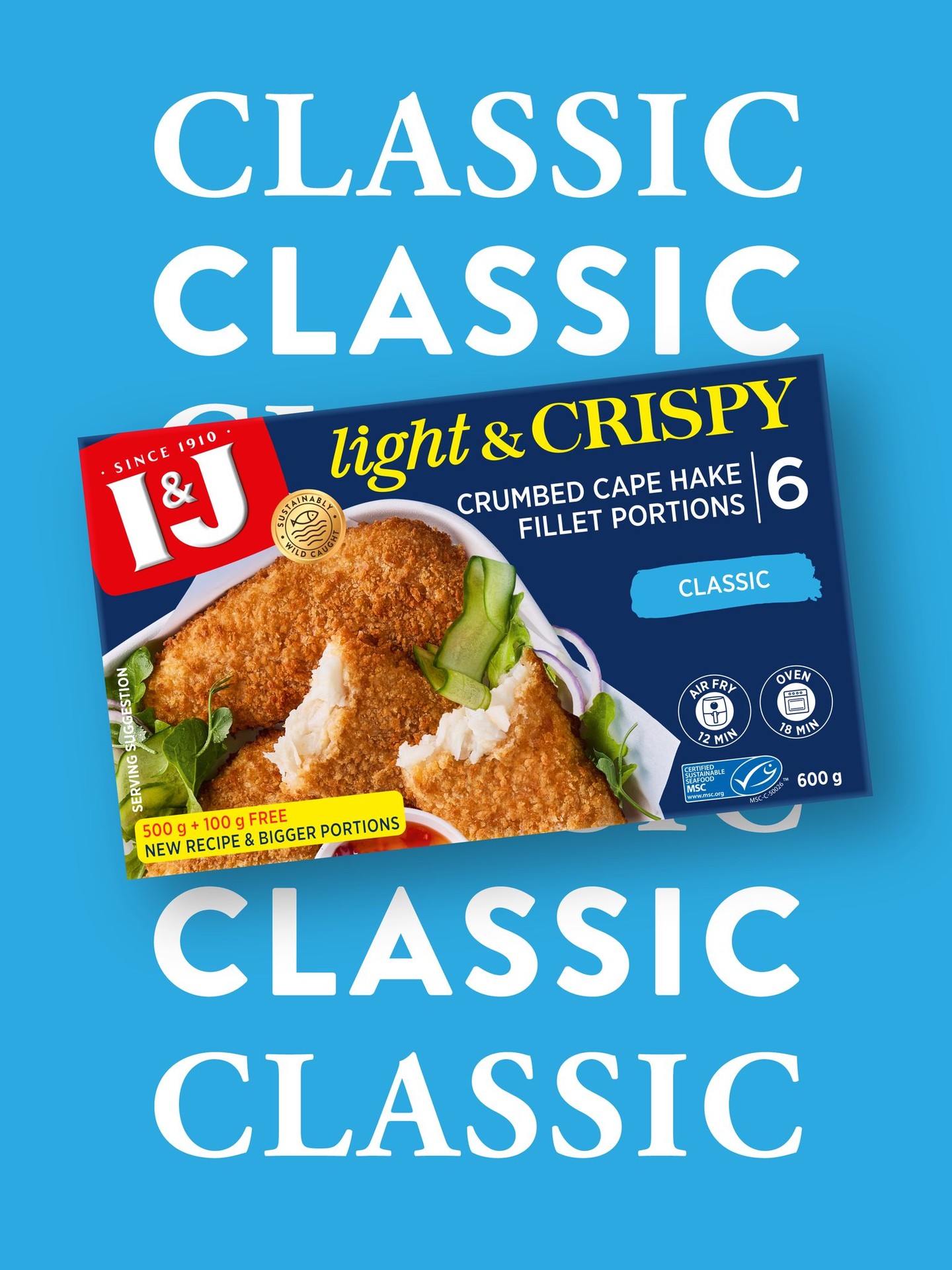 Four flavours. One crispy favourite. Discover the I&J Light & Crispy 600 g range: Classic • Lemon fl…