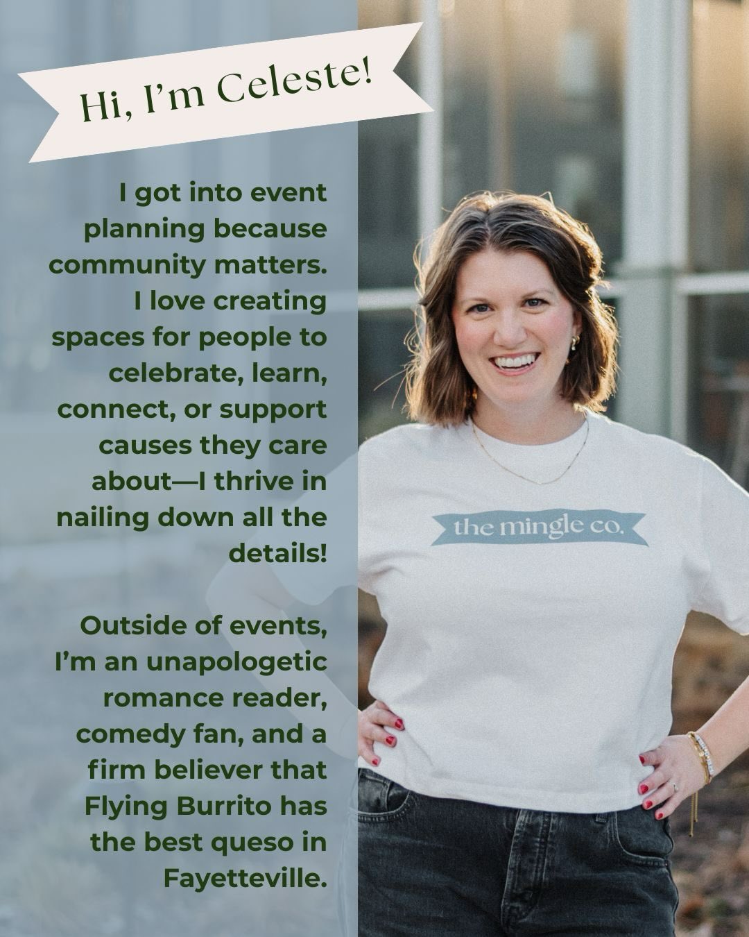 Meet the team. ✨ Get to know Celeste and Nikki - from why they love event planning to a few fun facts about them. As we head into the weekend, we’re especially proud to honor the women who make our women-owned business thrive!
#TheMingleCo #InternationalWomensDay #WomenInBusiness #EventPlanning #NorthwestArkansasEvents