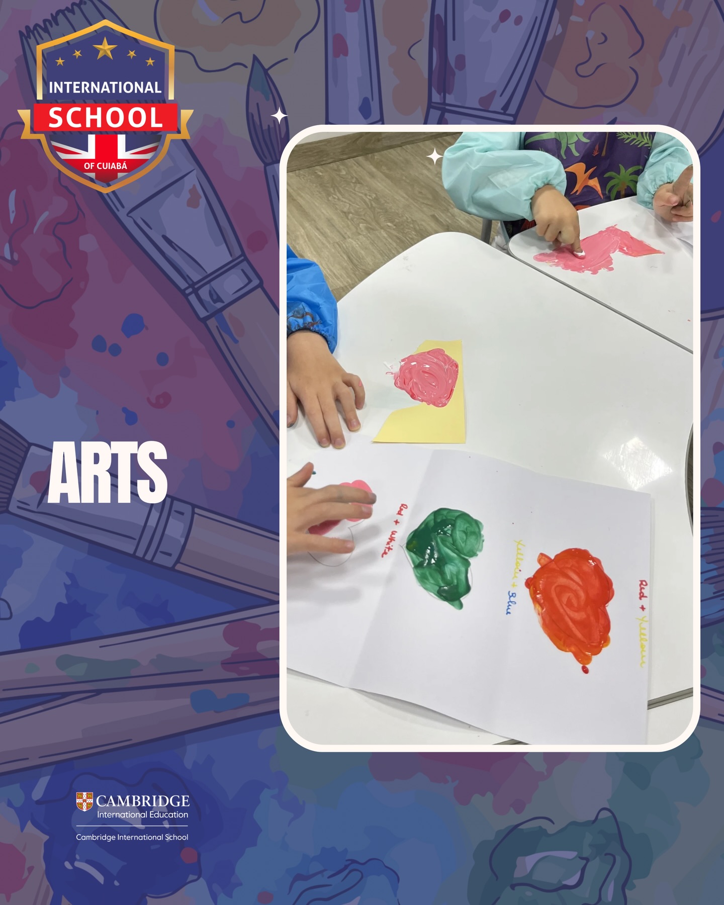 In art class, students explore creativity, develop skills, and express their ideas through colors and shapes. Learning becomes more meaningful when imagination leads the way 🎨✨
.
Na aula de artes, os estudantes exploram a criatividade, desenvolvem habilidades e expressam suas ideias por meio de cores e formas. Aprender se torna mais significativo quando a imaginação conduz o caminho 🎨✨