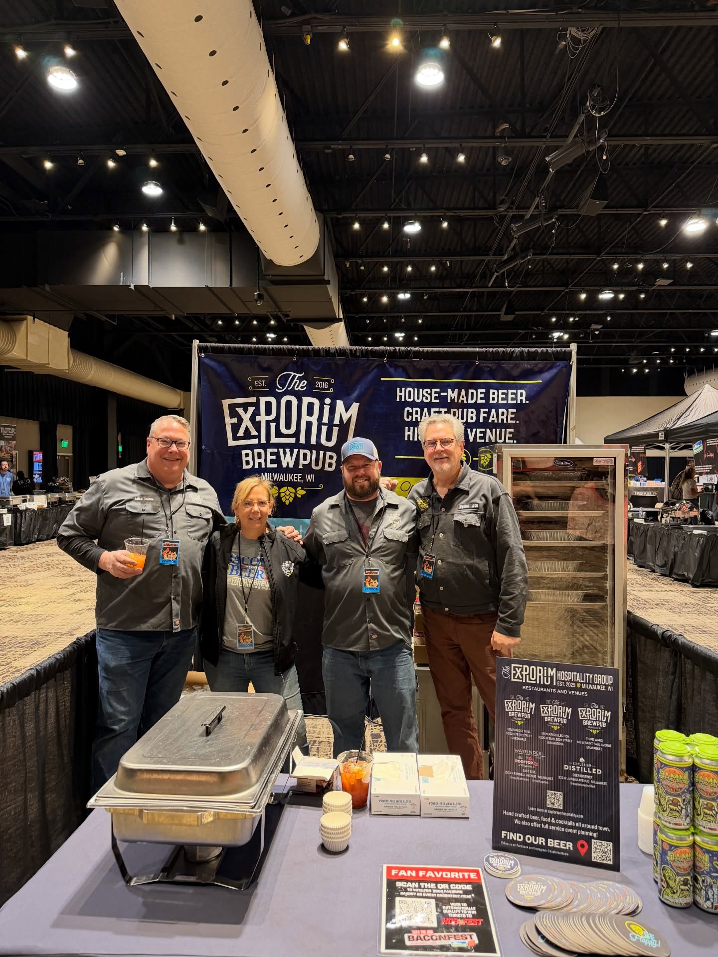 We had a blast at #baconfest yesterday! Thanks to @1029thehog for putting it together!
We’re very proud to announce that we won two awards at the event:
🥇 Delilah’s Top Bacon Award
🥈 The People’s Choice Award for Sweet & Savory
Our item was: Bacon 🥓 Cheeseburger Bombs! Bacon cheeseburger meatballs wrapped in bacon and smothered in sweet Bourbon fig jam!
Look for a Burger 🍔 Special inspired by this item this week!