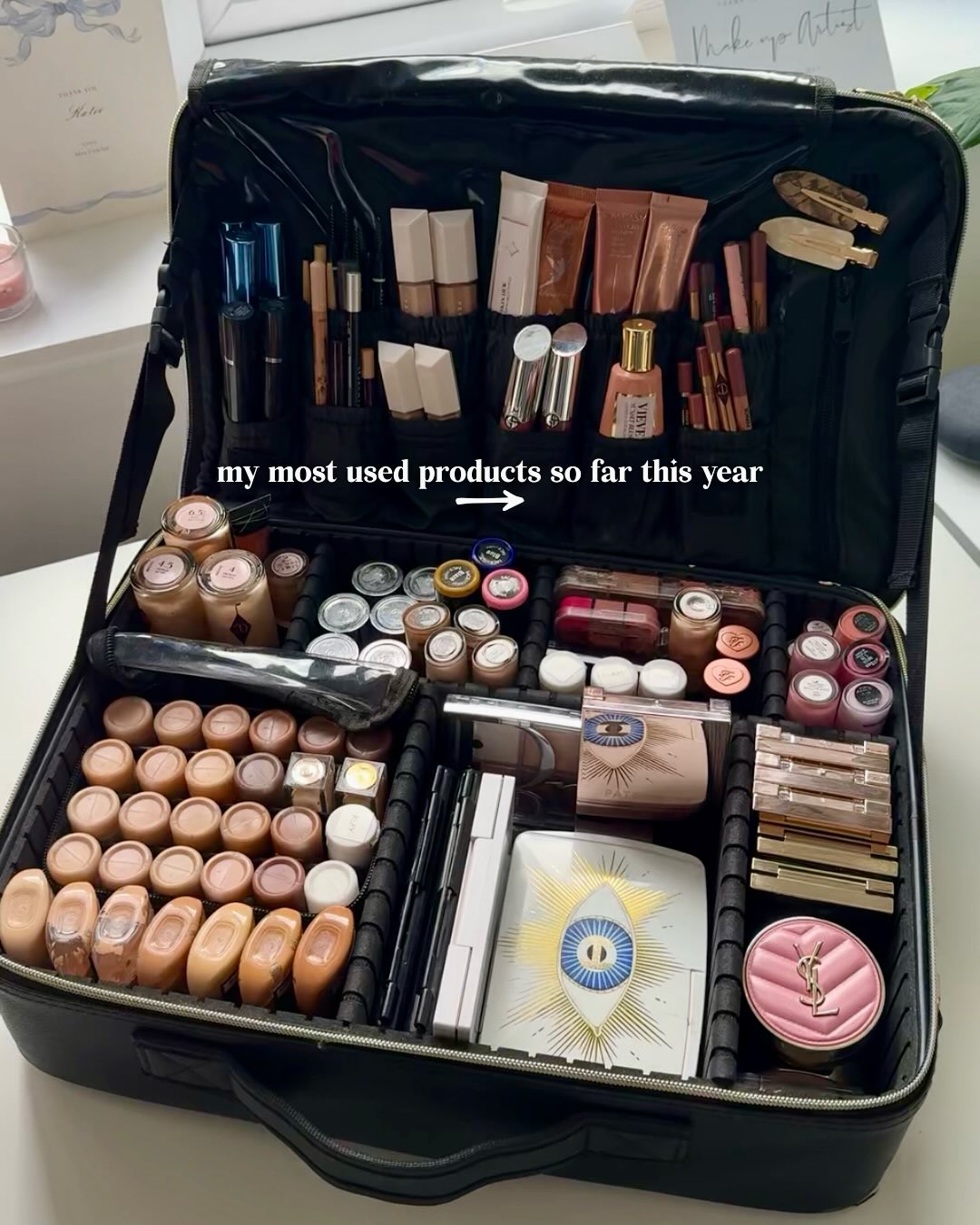 Part 1 🫶
Are these any of your favourites? 👀 (sad they don’t look this fresh anymore)
I keep reaching for these, some I have for a longtime (flawless filter is just that girl) and some are newer to the kit. I love trying and testing out new products - only the best for my brides ✌️
⭐️ I have 3 of the Patrick Ta Blushes in my kit, they’re all delish but I reach for this one the most. It’s a lovely rosey beige, perfect for the girly who don’t want a really pink blush
⭐️ this Dior palette has been a stable in the kit for a few years. They make the nicest shimmer eyeshadows and I love mixing the gold and pink for a pop of cheek highlight.
⭐️ the best long wearing lip liners that double up as eyeliners - not much more to say!
⭐️ more Patrick Ta goodness, the perfect warm toned matte palette that blends like a dream.
⭐️ and of course, the glowly grail, Charlotte’s Hollywood Flawless Filter. Perfect base for my natural brides who just want minimal coverage and glow or great under foundations too.
Follow for part 2 🤍✨
#makeupartistkit #muakit #bridalmakeupartist
Bridal makeup artist kit tour
What’s in my pro MUA kit
Makeup kit bag
London bridal makeup artist