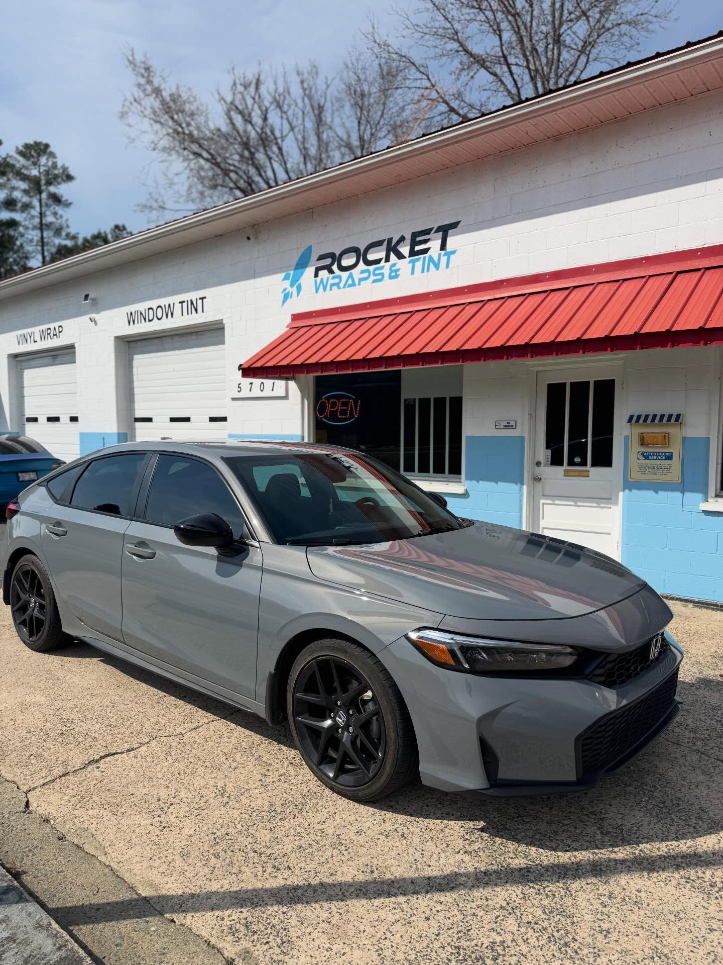 Tinted this New Honda Civic Sport with 35% Classic Tint on all 4 sides and back glass for a fantastic new look and privacy while still being legal and not having to worry about anything!🫣🚀#pittsboronc #windowtint #hondacivichatchback #vinylwraps #legaltint