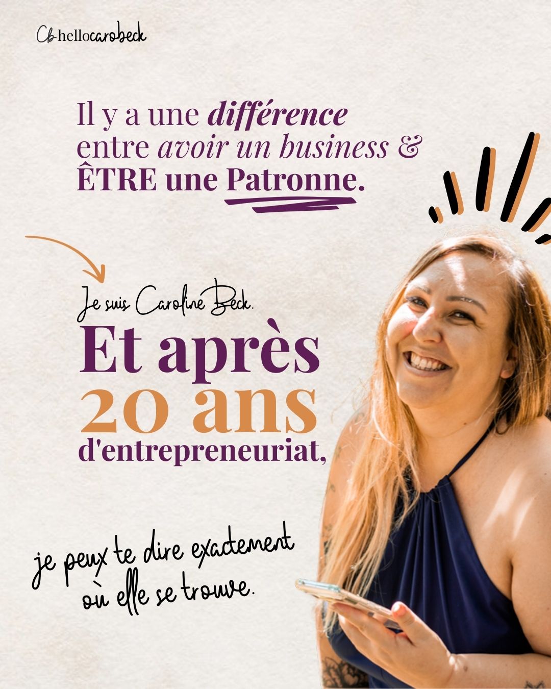 J’ai mis 20 ans à comprendre ça. 👇
Pendant des années, j’ai cru que la réussite, c'était de cocher toutes les cases.
De faire "comme les autres".
De lisser les bords de ma personnalité pour que mon business ait l'air professionnel, carré, normal.
Le résultat ? J'ai bâti des succès, oui.
Mais surtout, j’avais construit ma propre prison.
Quand on a un cerveau qui fonctionne en arborescence (HPI, TDAH, atypique), on a un super-pouvoir créatif incroyable.
Mais on a aussi une faille béante : la sur-adaptation.
On s'épuise à jouer le rôle de l'ouvrière docile de son propre succès, en oubliant d'en être la Patronne.
Aujourd'hui, je ne bricole plus. Je suis une Bâtisseuse. 🪓
Des tranchées de l'événementiel, jusqu'à la création et la revente de mon festival national, j'ai tout cassé, tout reconstruit, et j'en ai tiré une certitude : ton business doit servir ta vie, et pas l'inverse.
Faire tourner une entreprise rentable sans sacrifier son énergie vitale, ça demande autre chose que des "astuces Instagram".
Ça demande une véritable Architecture. 🧱
Fais défiler les slides pour comprendre comment on passe de la brume à la Souveraineté. ➡
Si tu es prête à arrêter de ramer pour commencer à naviguer avec une structure qui respecte enfin ton fonctionnement…
👉 Commente "PATRONNE" sous ce post, et je t'envoie en privé l'accès à notre Quartier Général (Le Cercle).
RAPPEL, le Cercle passe de 49€/mois à 89€/mois en mars.
#Souverainete #EntrepreneuriatFeminin #ProfilAtypique #SlowBusiness #CarolineBeck #Mentorat #LesPatronnes