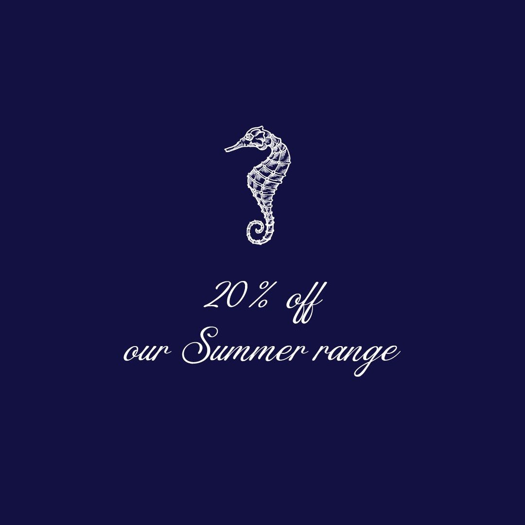 Our Summer Stock is going on sale. Get 20% off all your favourites 🌴 in store and online from 1st March to 8th.