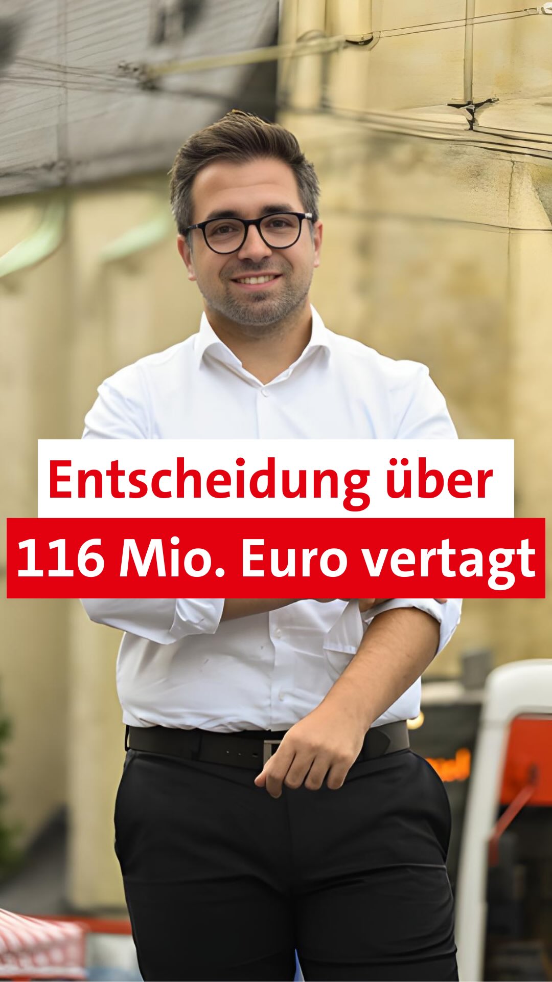 𝗘𝗻𝘁𝘀𝗰𝗵𝗲𝗶𝗱𝘂𝗻𝗴 ü𝗯𝗲𝗿 116 𝗠𝗶𝗼. 𝗘𝘂𝗿𝗼 𝘃𝗲𝗿𝘁𝗮𝗴𝘁
In dieser Woche ging es im Stadtrat um insgesamt 116 Millionen Euro aus dem Sondervermögen. Eigentlich sollte entschieden werden, wofür Halle das einsetzt. Der Stadtrat hat die Entscheidung aber leider vertagt.
Unsere Position ist klar: Wir wollen Investitionen dahin lenken, wo sie jeden Tag wirken. Deshalb haben wir dem Stadtrat die Sanierung einer Grundschule und einen Fonds zur Modernisierung von Schultoiletten vorgeschlagen.
Die Abstimmung ist verschoben. Aber das Thema ist nicht erledigt. Wir bleiben dran.