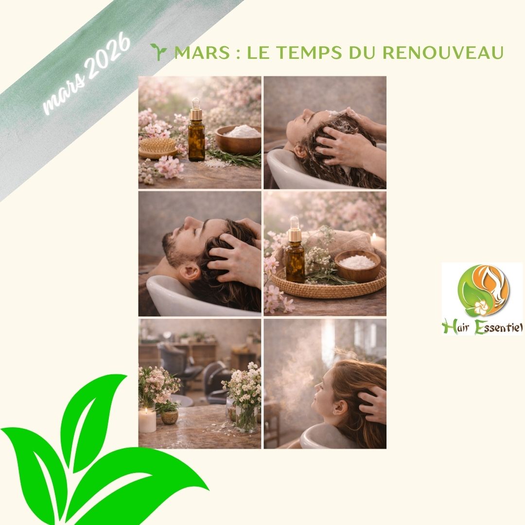 🌱 Mars : le temps du renouveau
La lumière change.
L’énergie circule différemment.
Le corps se réveille doucement 🌿
Mars est une invitation à alléger,
à relancer ce qui était en sommeil,
à préparer le terrain pour le printemps ✨
Les soins Hair Spa et les massages crâniens accompagnent cette période de transition,
en douceur, sans brusquer,
en respectant le rythme naturel du corps 🤍
Et pourquoi pas une coloration végétale bien chaude pour sortir de la grisaille de l'hiver ?
Comme la nature,
le cuir chevelu a besoin de temps pour refleurir 🌸
#Mars
#Renouveau
#HairSpa
#MassageCrânien
#Transition #colorationvégétale
#BienÊtreGlobal
#HairEssentielChalon