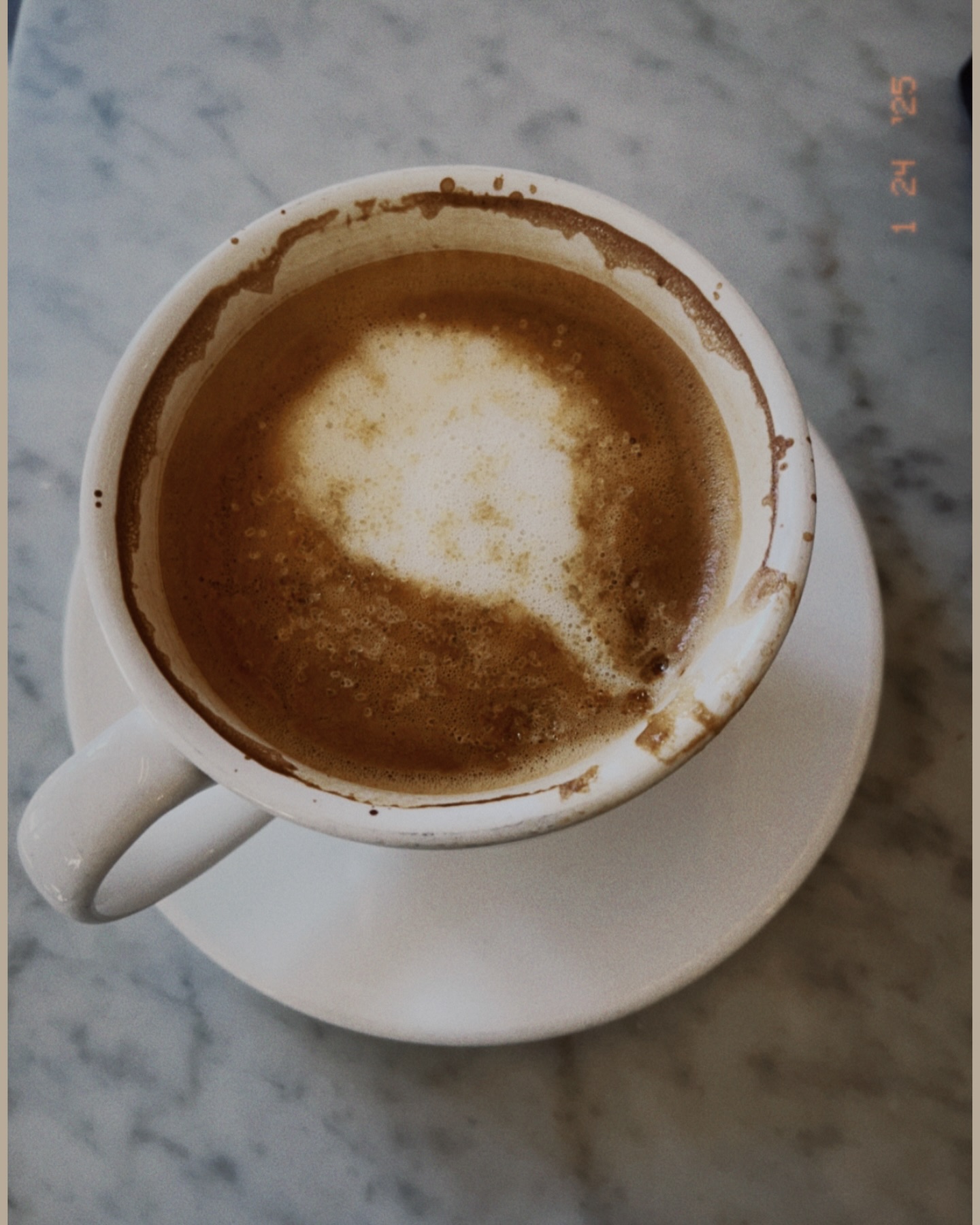 Cappuccino to stay warm while waiting for spring ๐ค