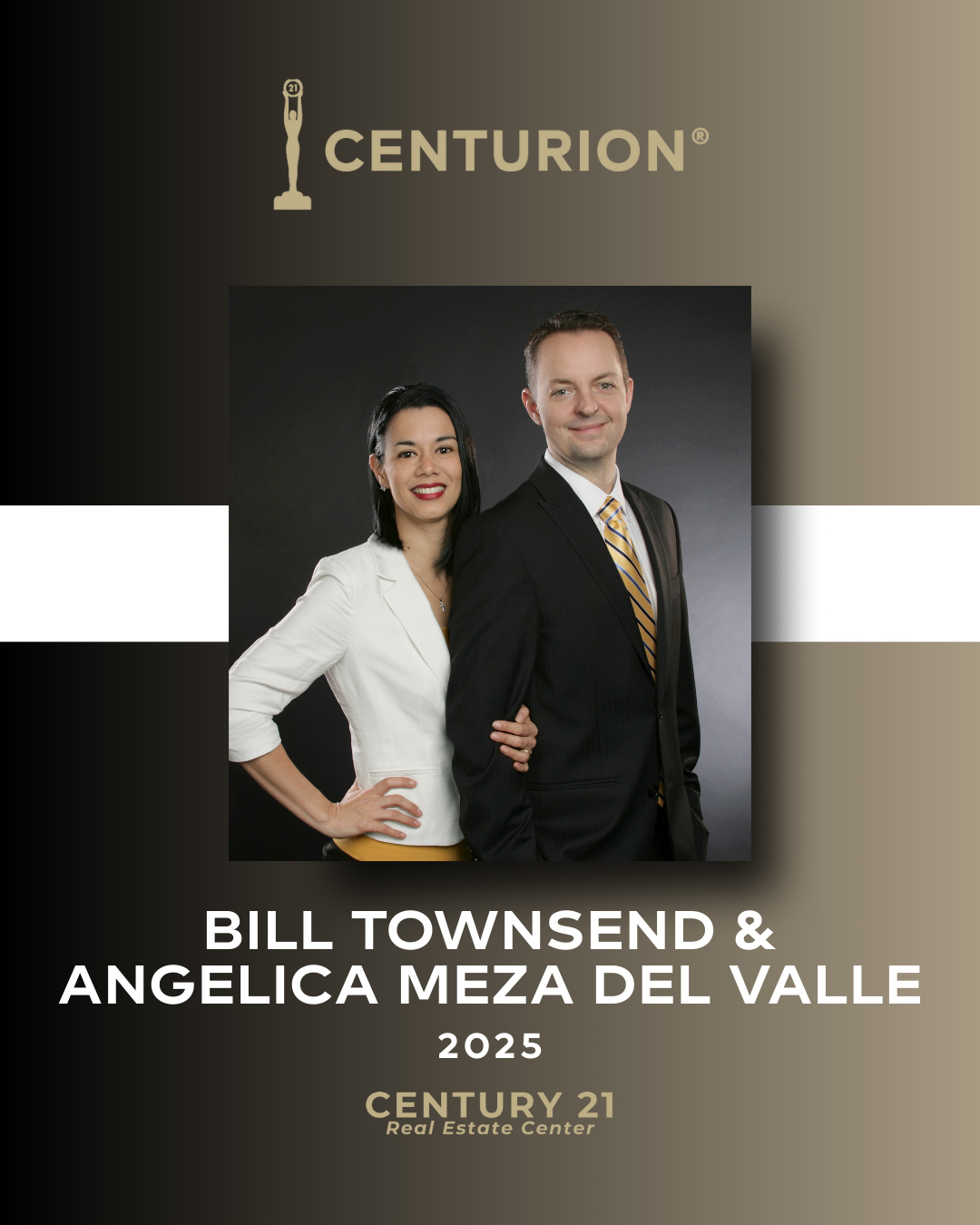 Congratulations to Bill Townsend & Angelica Meza Del Valle for earning both the CENTURION® and Quality Service Pinnacle Awards in 2025!