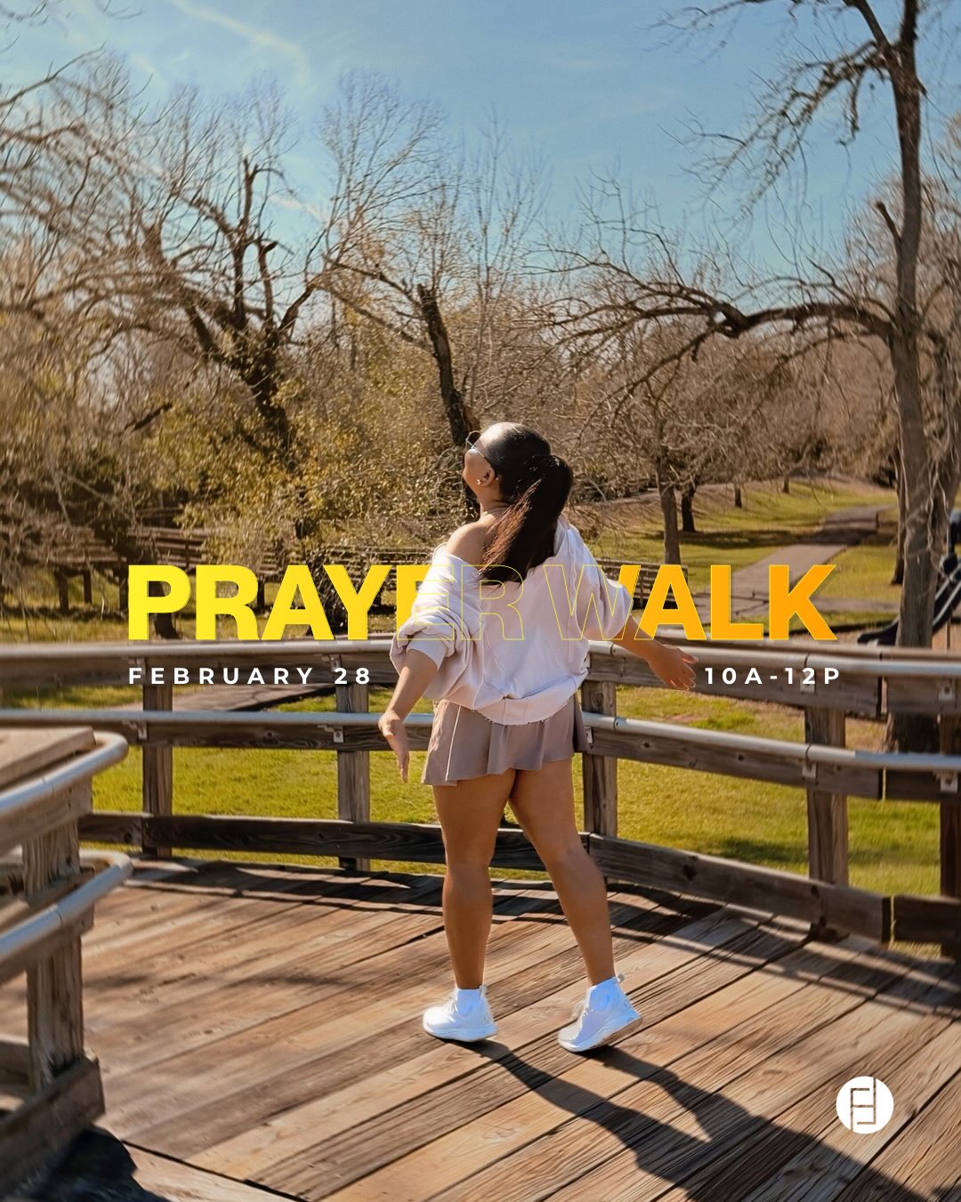 We’re 5 days away from the Prayer Walk. We’re so excited to meet, connect, and intercede with all of you. Bring your friend, sister, brother, mother, kids, husband, boyfriend and even your fur babies!
This Saturday we will do more than just take a stroll through the park; we will take a rhythmic journey of stillness, vision, and intercession.
Whether you’re praying for our city, your family, or just need a moment to hear God’s voice, this experience is for you.
Click the link in our bio to RSVP & receive location details.