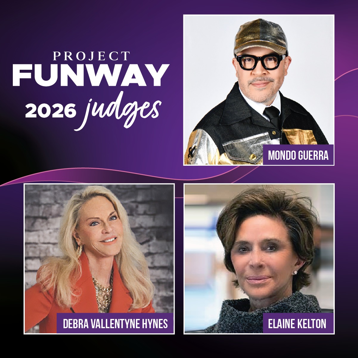 Meet Project Funway 2026's outstanding judges!
We’re thrilled to introduce our powerhouse panel of celebrities, innovators, and community leaders who will be assessing the uniqueness, creativity, craftsmanship, and presentation of the anything-but-fabric fashion designs our Project Funway 2026 contestants bring to the stage! Each judge offers a unique perspective and a passion for innovation.
Meet Our 2026 Judges!
✨MONDO GUERRA — Celebrity American fashion designer, Project Runway Season 8 finalist, and Project Runway All Stars winner - @mondoguerra
✨DEBRA VALLENTYNE HYNES — Book author and former Versace model
✨ELAINE KELTON — Philanthropist, founding member of Jack’s Place, Director Emeritus of the Vail Valley Foundation, Colorado Mountain College Foundation board member
✨AMANDA PRECOURT — Real estate developer, interior designer, and contemporary art collector
✨REBECA HANRAHAN — Cruise ship design engineer
✨DR. ANDREW VEIT — MD, LifewoRx Wellness
✨YVONNE JACOBS — Principal designer at Jacobs + Interiors
Learn more about our invaluable judges at:
https://www.projectfunway.org/judges
Don't forget to grab your tickets today!
See you at Project Funway 2026 on March 21st!