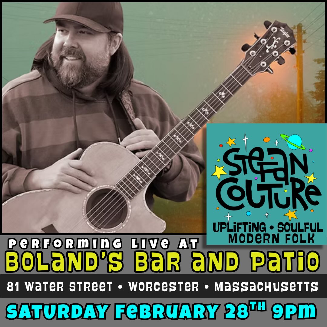 ✨Tonight✨ 9pm-midnight ✨I’ll be making me debut at @bolandsirishbar in Worcester,MA. Check out new video on YouTube.com/@stefancouturemusic ✨follow Stefan Couture Music ✨visit online stefancouture.com
#worcesterma #newenglandmusic #singersongwriter #livemusic #massachusetts